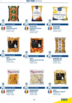 Ofertele Metro valabile de la 21.04.2026 | Pagină: 49 | Produse: Pungă, Agricola, Pui, Burger