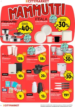 K-Citymarket-mainoslehti voimassa 13.05.2026 alkaen | Sivu: 6 | Tuotteet: Pyykkipojat, Kattila, Keitto, Maljakko