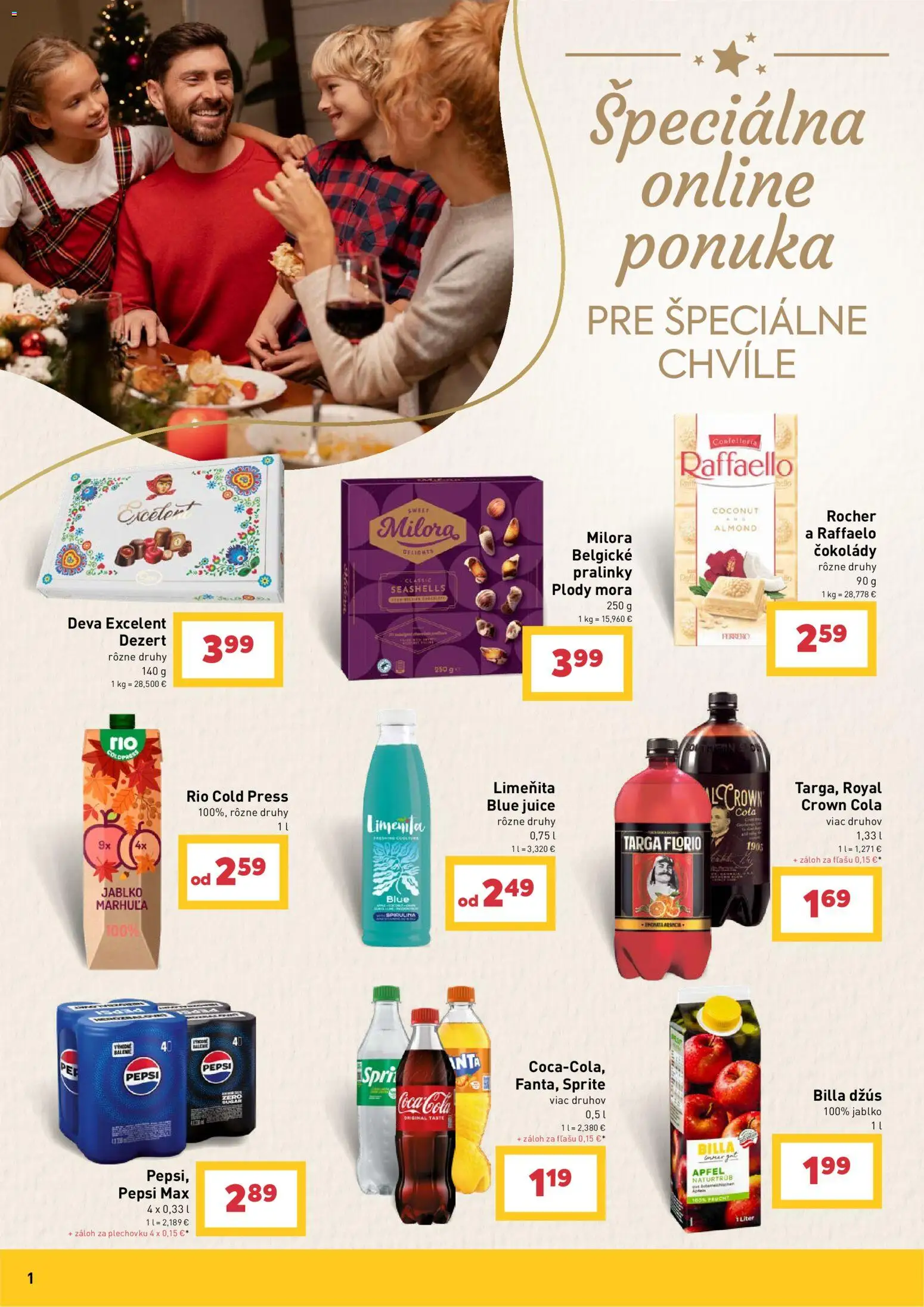 Nové Billa akcie – leták je platný od 14.10.2026 | Strana: 39 | Produkty: Sprite, Dezert, Cola, Pepsi Max