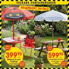 EKO erbjudanden - Förhandsvisning av reklamblad från butik EKO aktuell från 23/06/2026 | Sida: 3 | Produkter: Parasoll, Bord