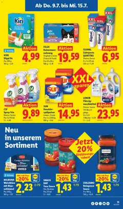 SIGNAL Zahnpasta QUATTRO, Diverse Sorten ab 09.07.2026 gültig | Seite: 15 | Produkte: Zahnpasta, Waschmittel, Fisch, Creme