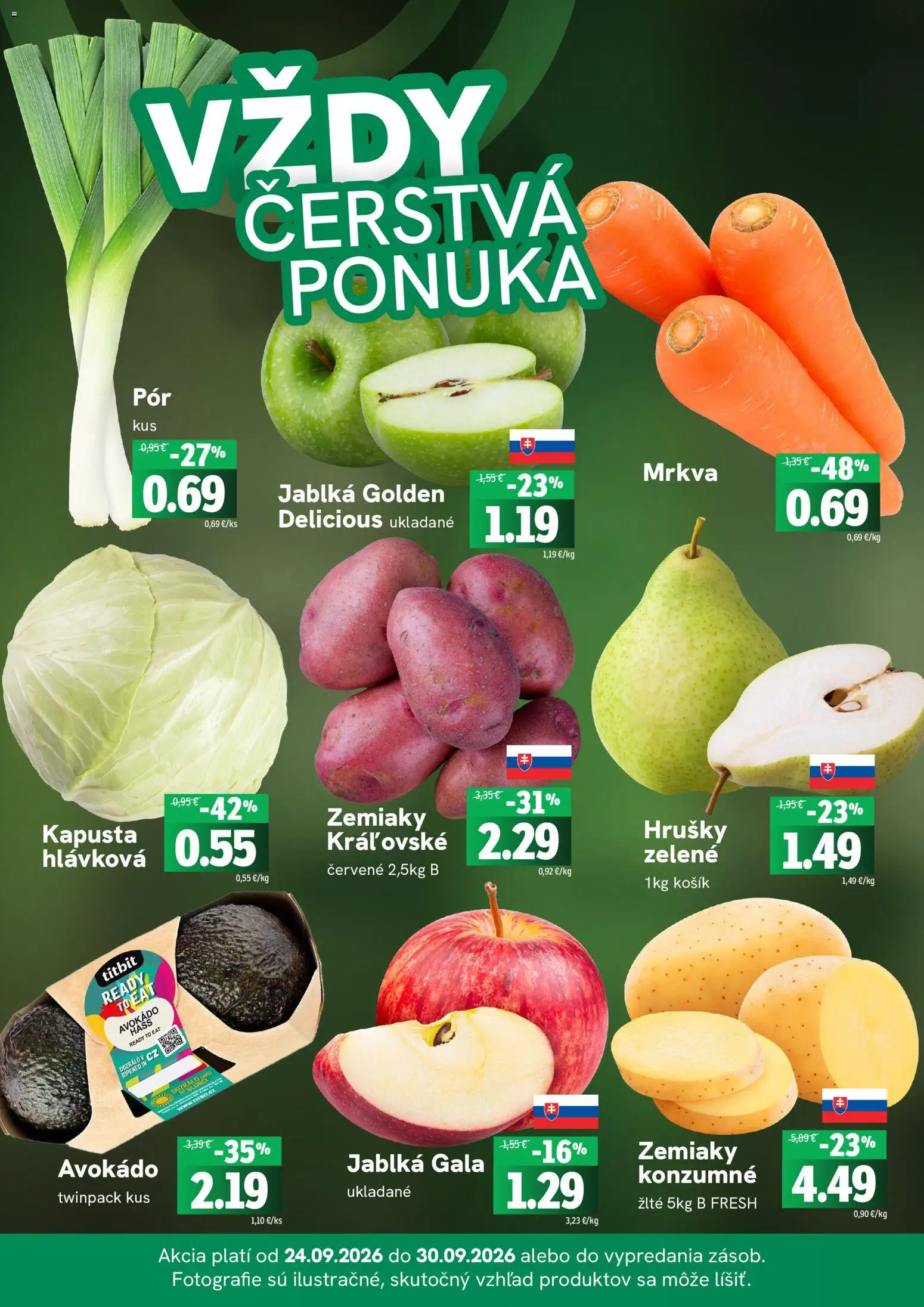 Nové Fresh akcie – leták je platný od 24.09.2026 | Strana: 3