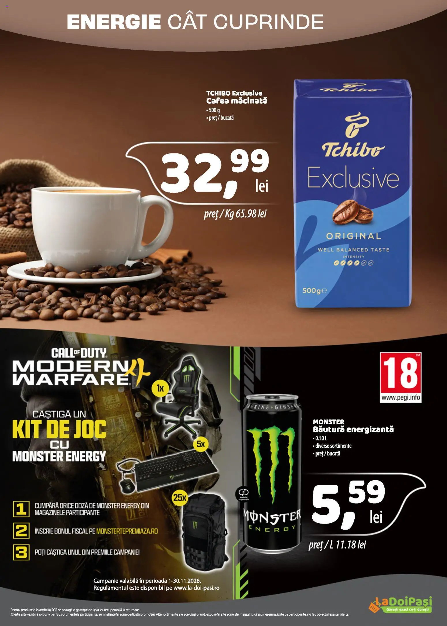 Noul catalog LaDoiPași – valabil de la 01.11.2026 | Pagină: 5 | Produse: Joc, Cafea macinata, Cafea, Băutură energizantă