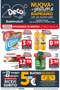 Anteprima del volantino Decò volantino Supermercati Mugnano valido a partire dal 29.05.2026