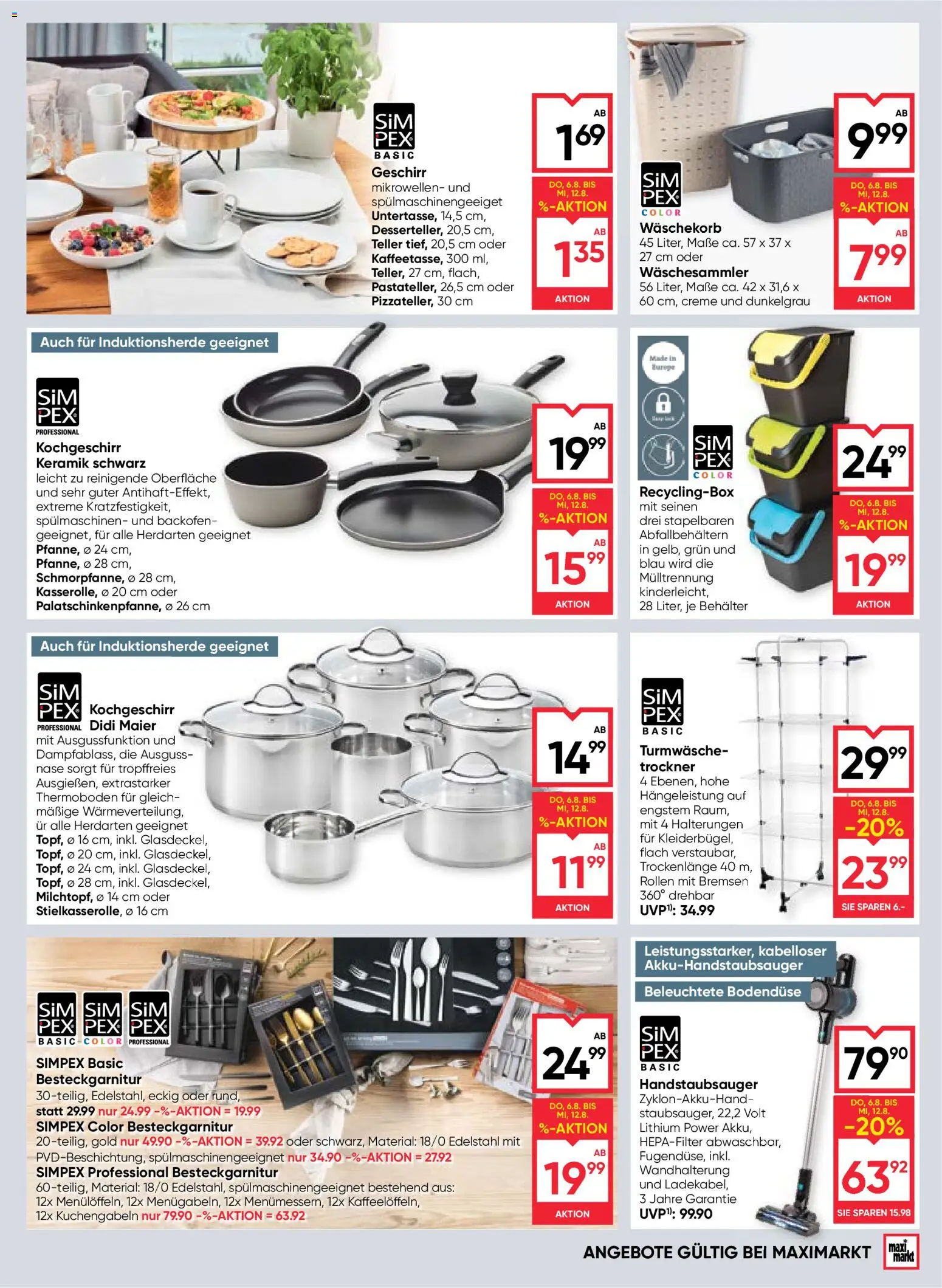 Maximarkt Flugblatt gültig ab 06.08.2026 | Seite: 17 | Produkte: Trockner, Creme