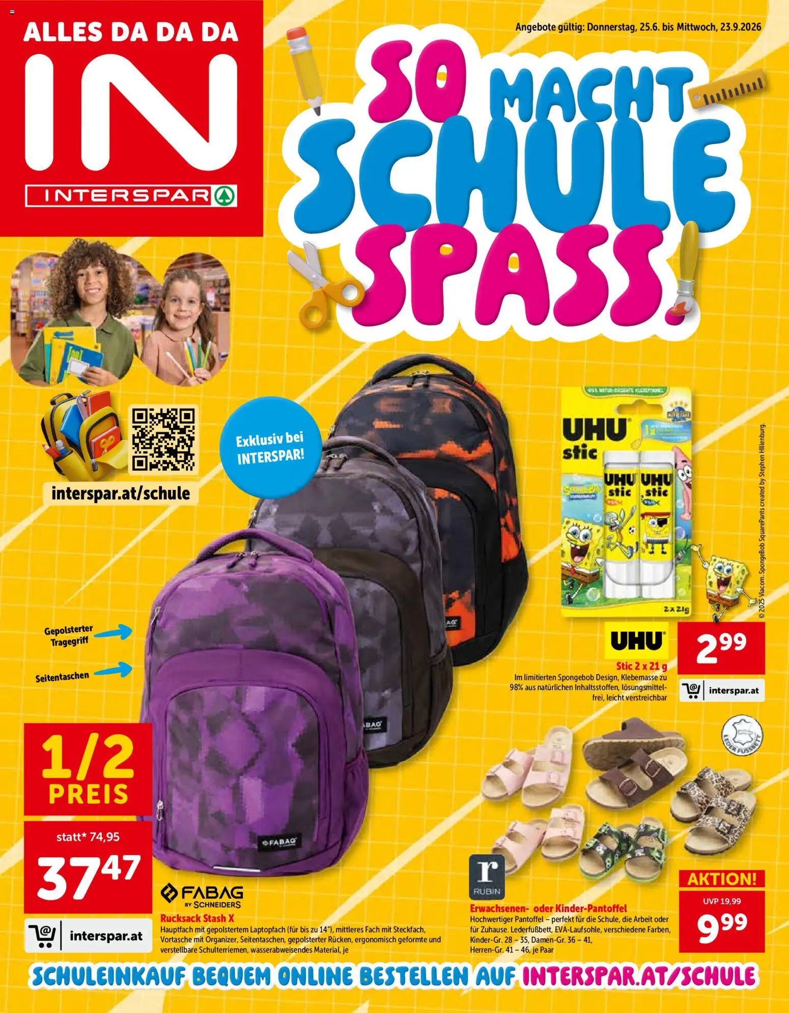 Interspar Flugblatt - Schule gültig ab 25.07.2026 | Seite: 1