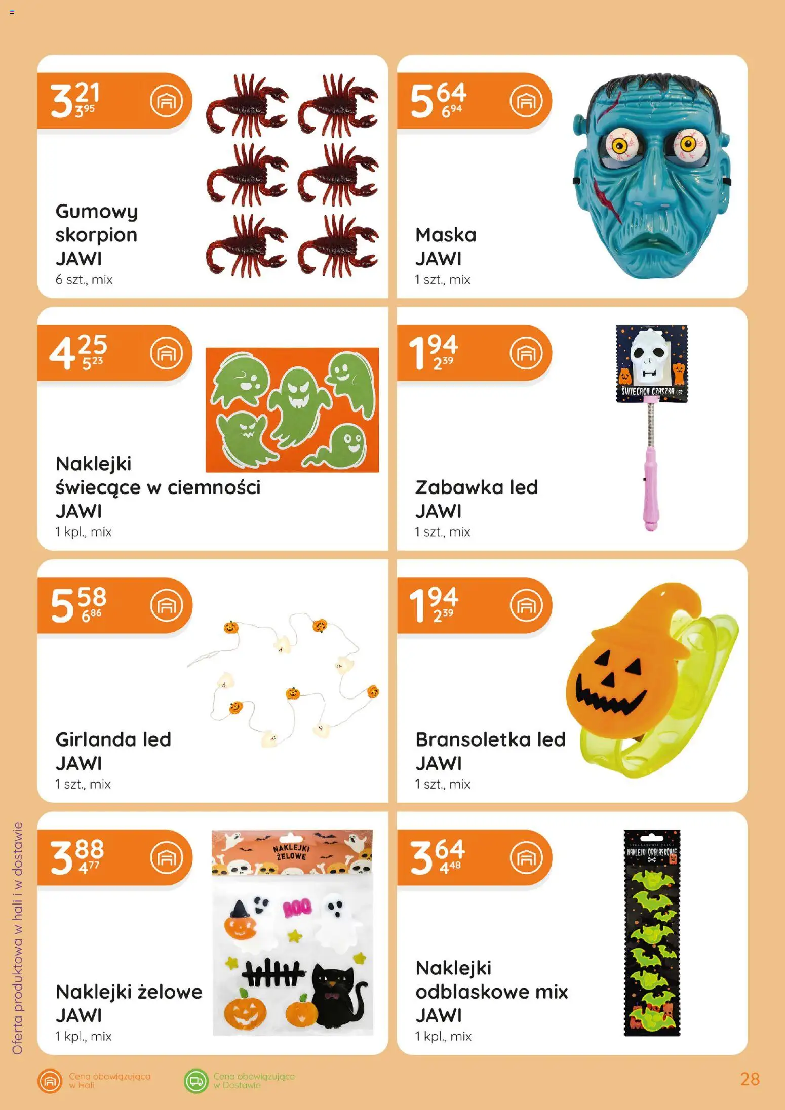 Eurocash gazetka - Katalog Chemiczny od 01.10.2026 | Strona: 28 | Produkty: Bransoletka, Girlanda, Naklejki, Maska