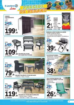 Vista previa E.Leclerc folleto válido desde el 22/06/2026 | Página: 3 | Productos: Sillón, Bandeja, Mesa, Silla