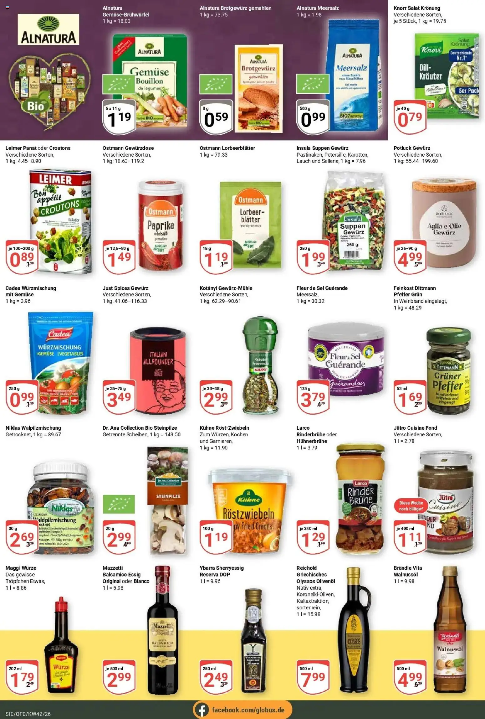 Globus Prospekt Siegen (ab 12.10.2026) » Angebote online | Seite: 21 | Produkte: Maggi, Knorr, Gemüse, Pfeffer