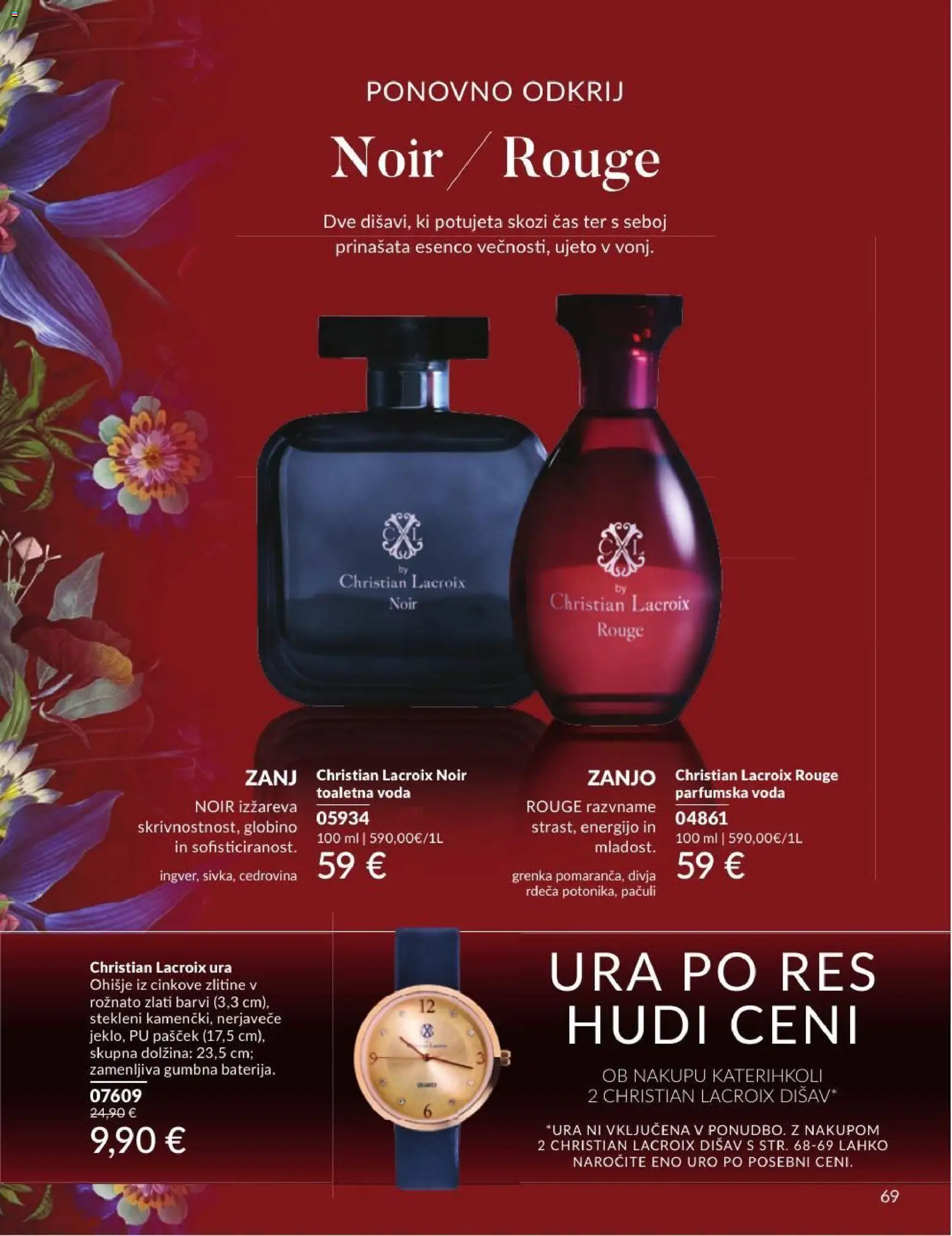 Novi Avon katalog ponudbe – veljaven od 30.06.2026 | Stran: 69 | Izdelki: Ura, Voda, Toaletna voda, Parfumska voda