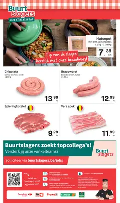 Buurtslagers Folder / Publicité - Voorbeeld van een folder van Buurtslagers, geldig van 16/09/2026 | Pagina: 4 | Producten: Spek, Varkensvlees, Chipolata