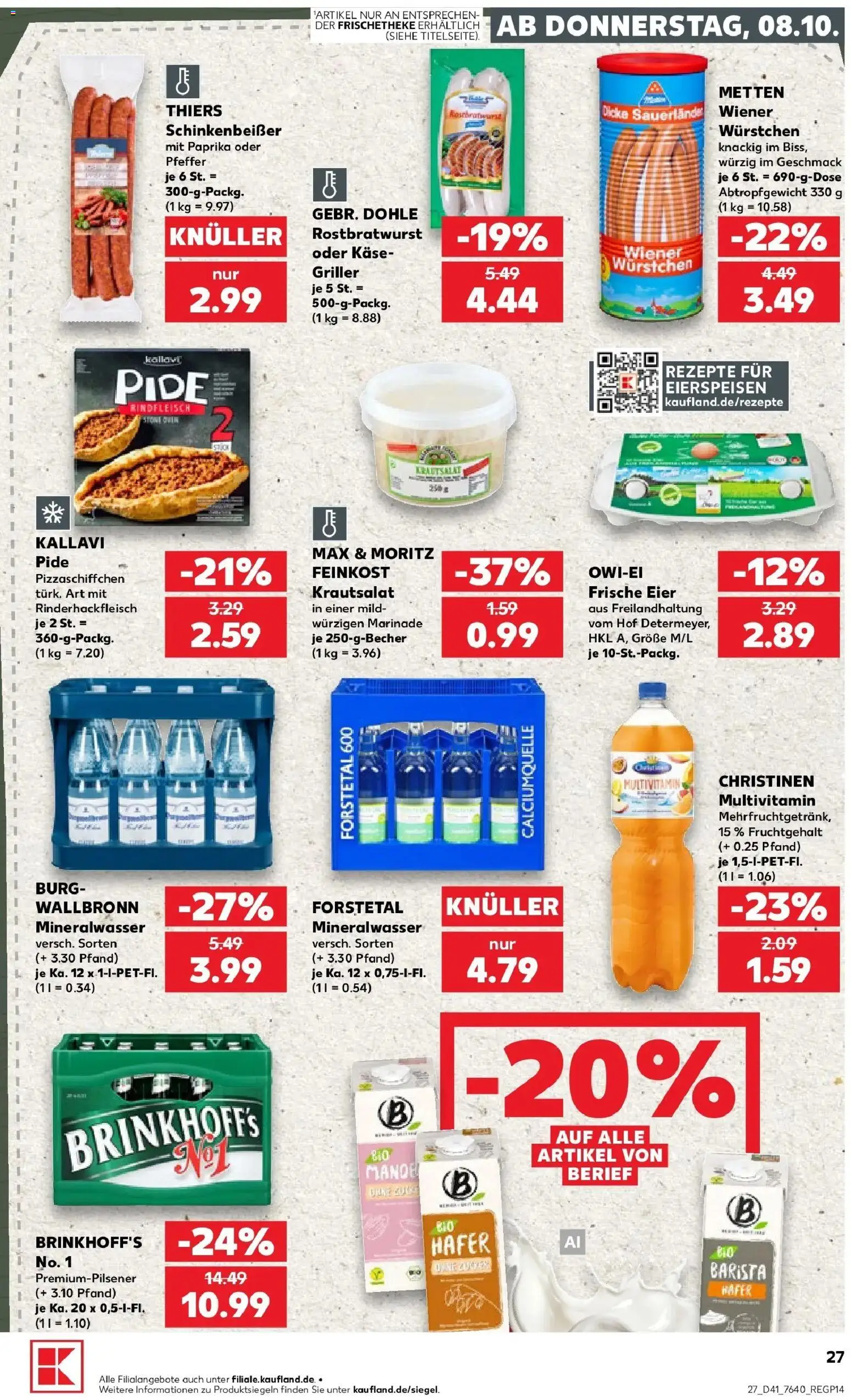 Prospekt Kaufland ab 05.10.2026 » Angebote Online zum Blättern | Seite: 37 | Produkte: Käse, Eier, Pfeffer, Griller
