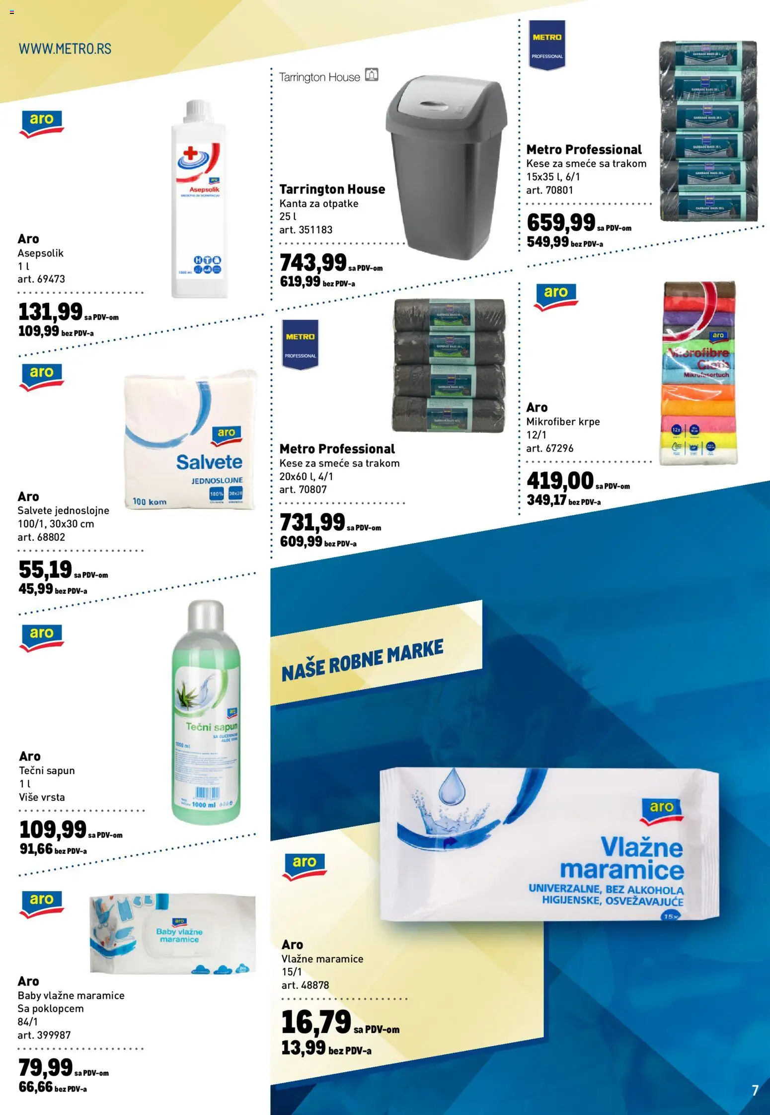 Metro katalog - važi od 20.08.2026 | Strana: 7 | Proizvode: Tečni sapun, Maramice, Sapun, Vlažne maramice