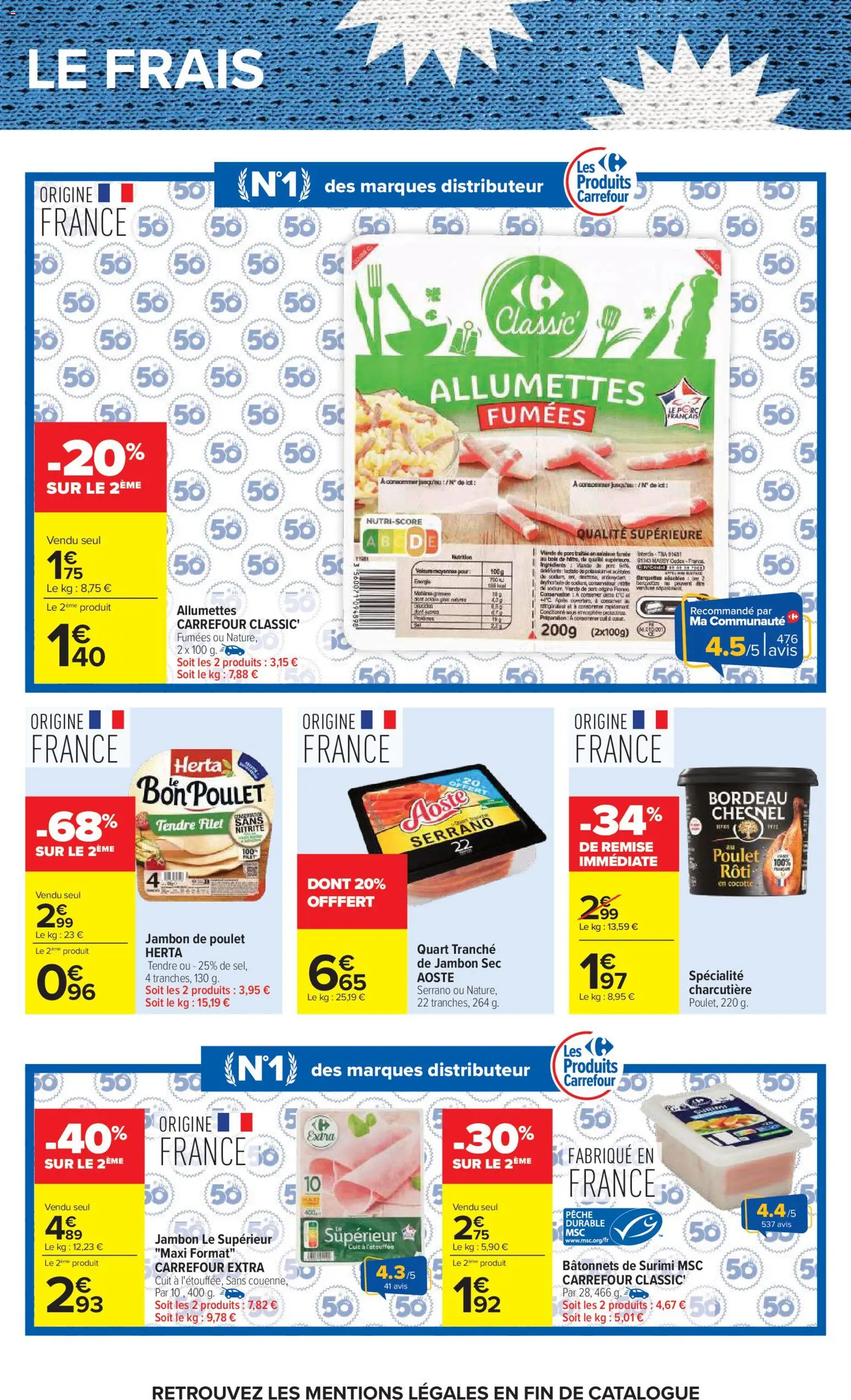 {H1} | Page: 47 | Produits: Pêche, Jambon