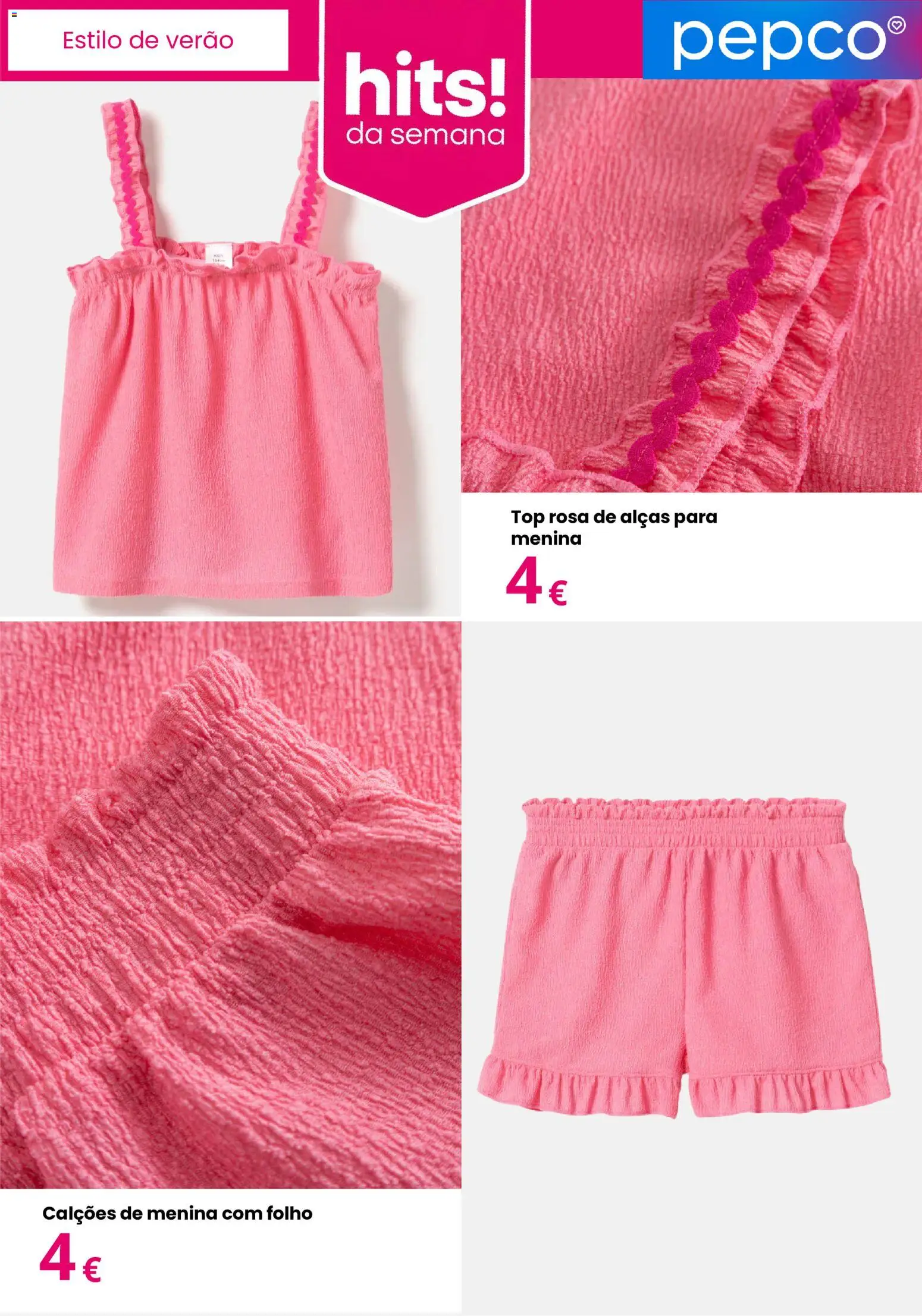 Pepco folheto │ válido de 28.05.2026 | Página: 4 | Produtos: Top, Calções
