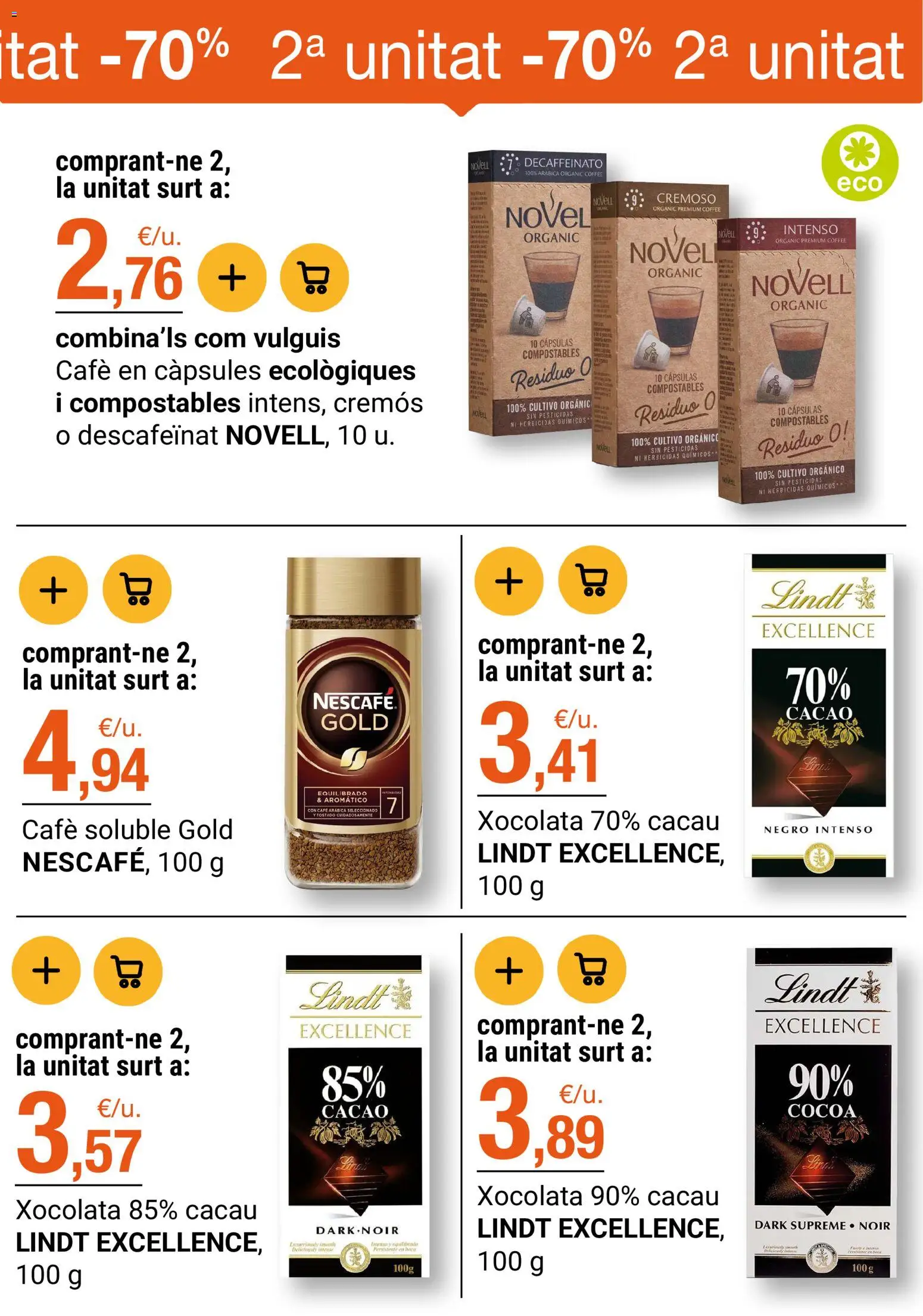 Bonpreu folleto │ válido desde el 25/08/2026 | Página: 37 | Productos: Cápsulas, Café, Lindt, Cacao