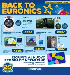 Anteprima del volantino Euronics volantino valido a partire dal 20/08/2026