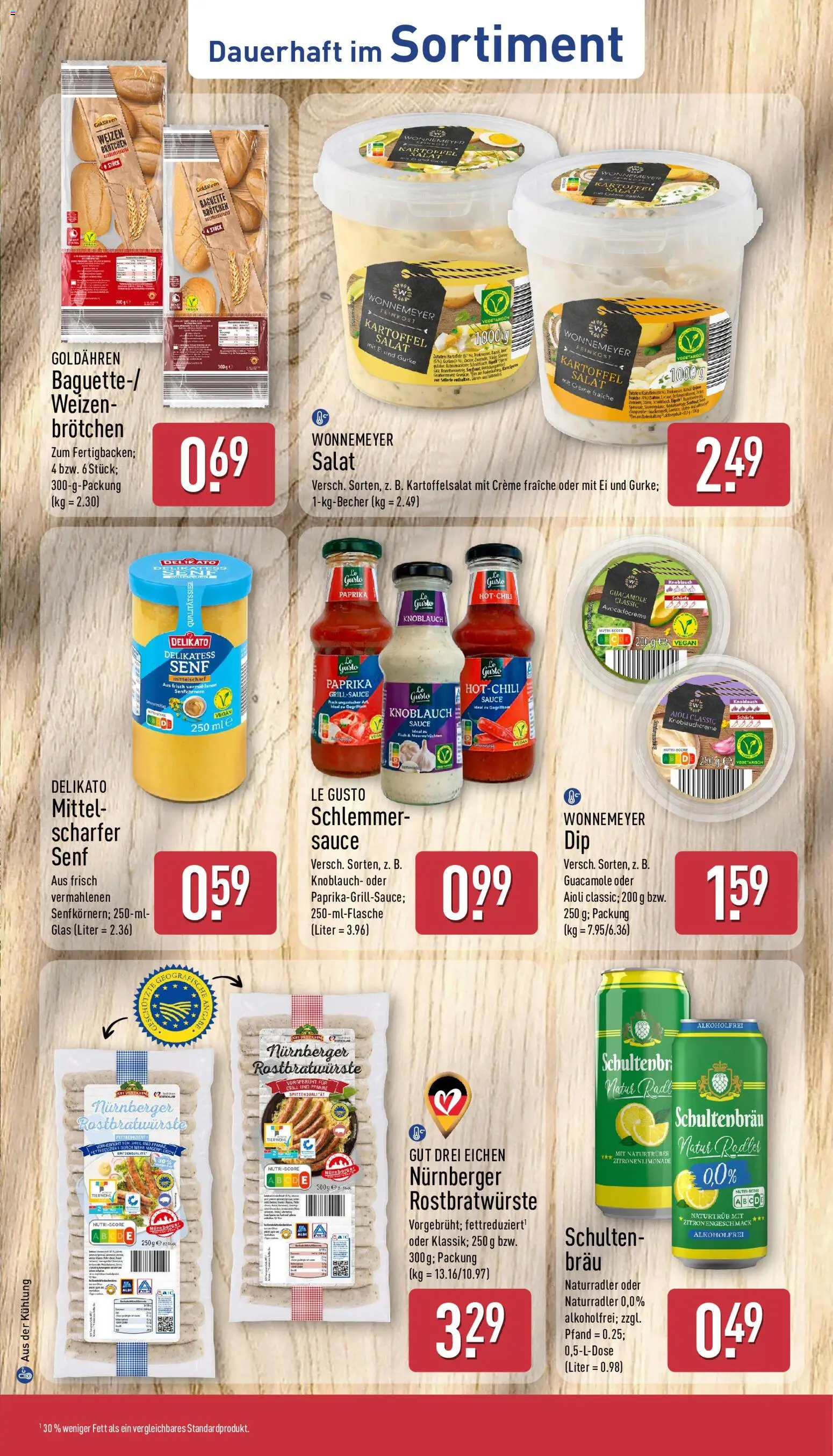 Aldi Prospekt – gültig ab 10.08.2026 | Seite: 37 | Produkte: Baguette, Creme, Paprika, Salat