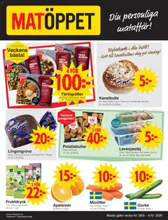 Matöppet erbjudanden - Förhandsvisning av reklamblad från butik Matöppet aktuell från 28/09/2026