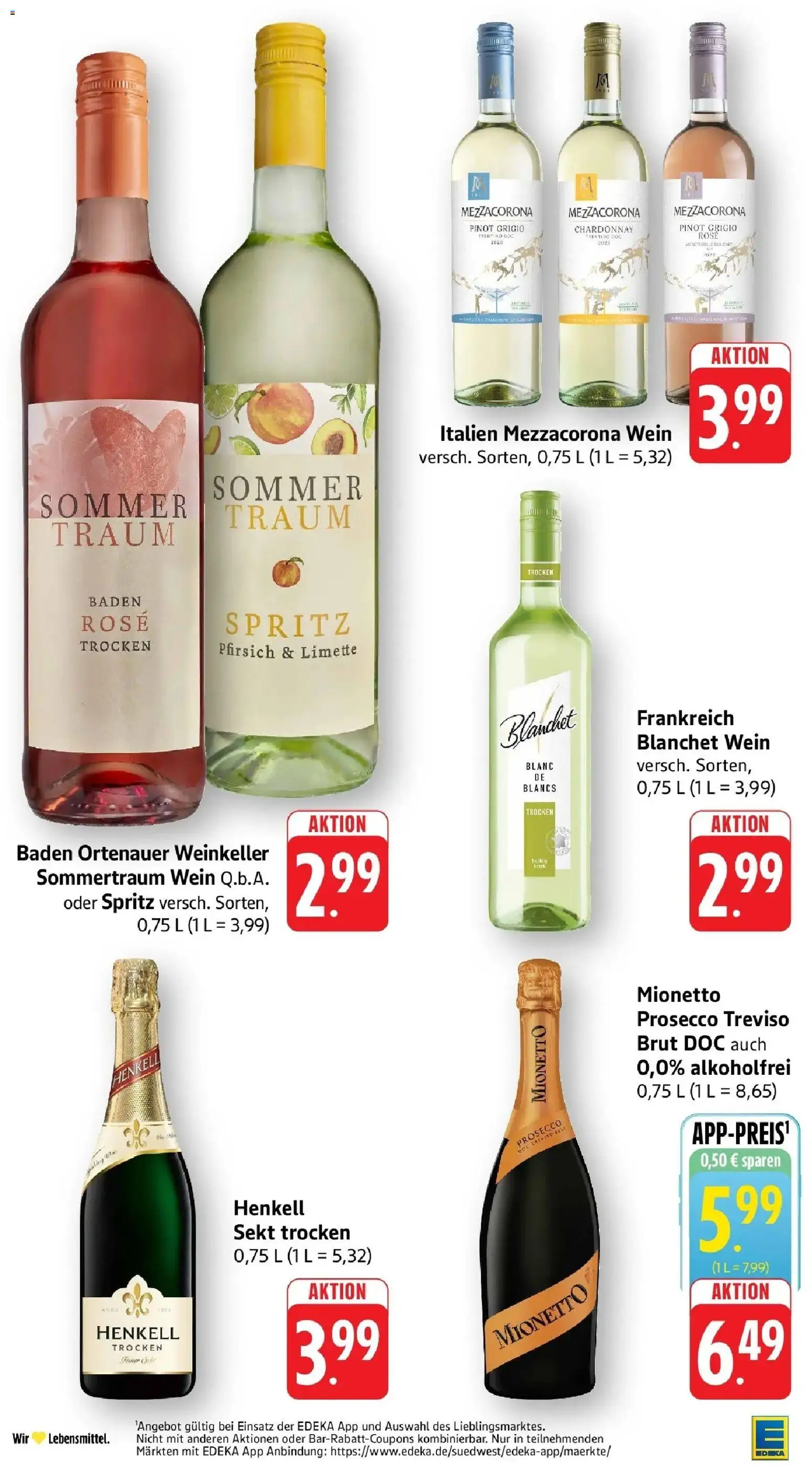 Edeka prospekt Heppenheim – gültig ab 13.07.2026 | Seite: 31 | Produkte: Prosecco, Pfirsich, Limette, Wein