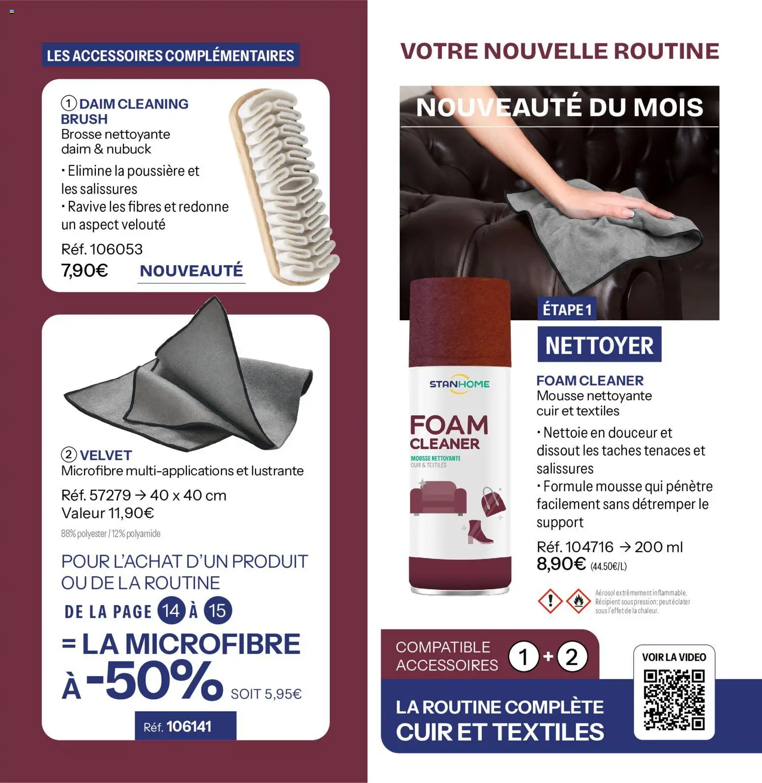 {H1} | Page: 14 | Produits: Vidéo, Mousse, Brosse