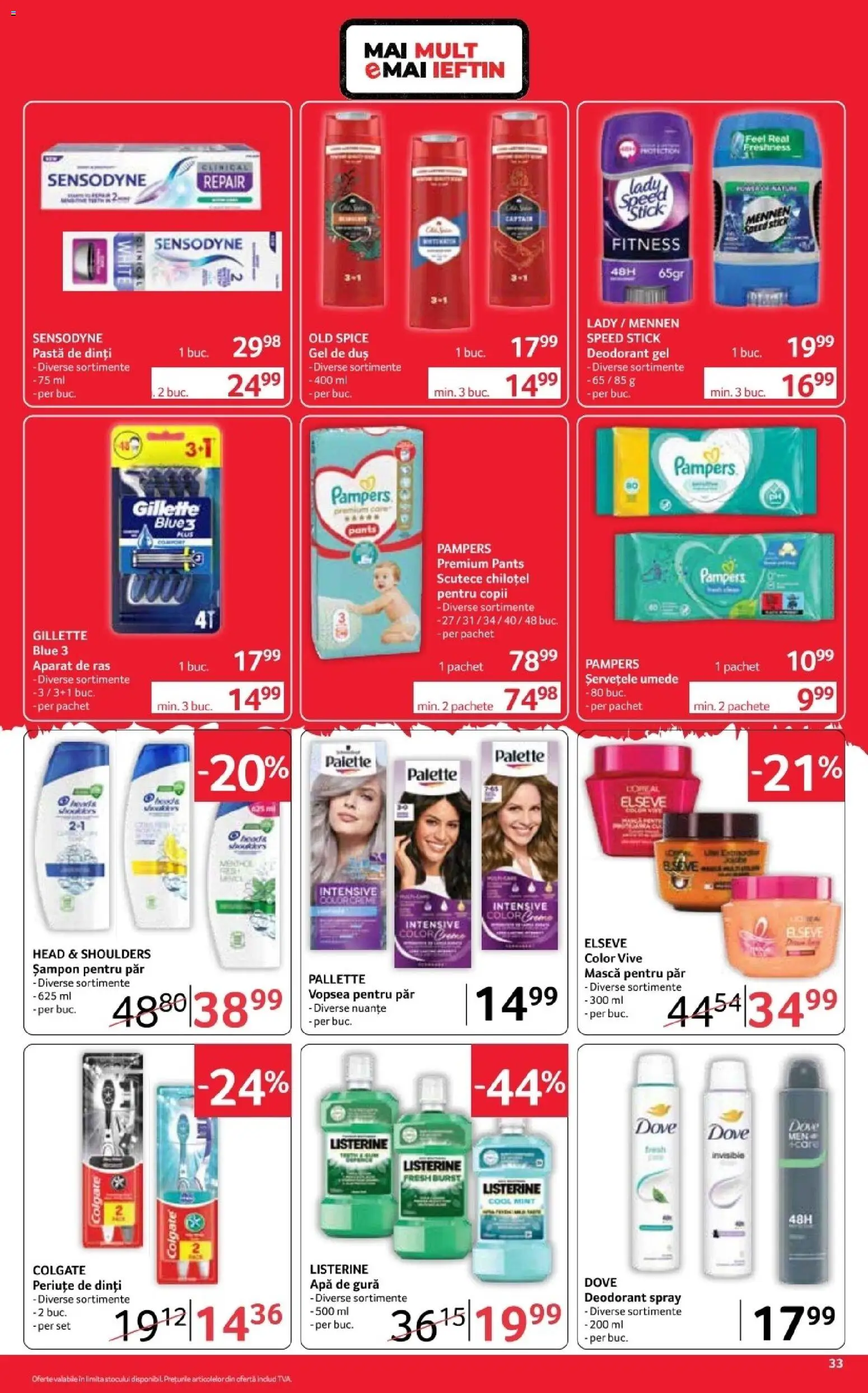 Noul catalog Selgros – valabil de la 16.10.2026 | Pagină: 33 | Produse: Old Spice, Aparat De Ras, Vopsea, Șervețele umede