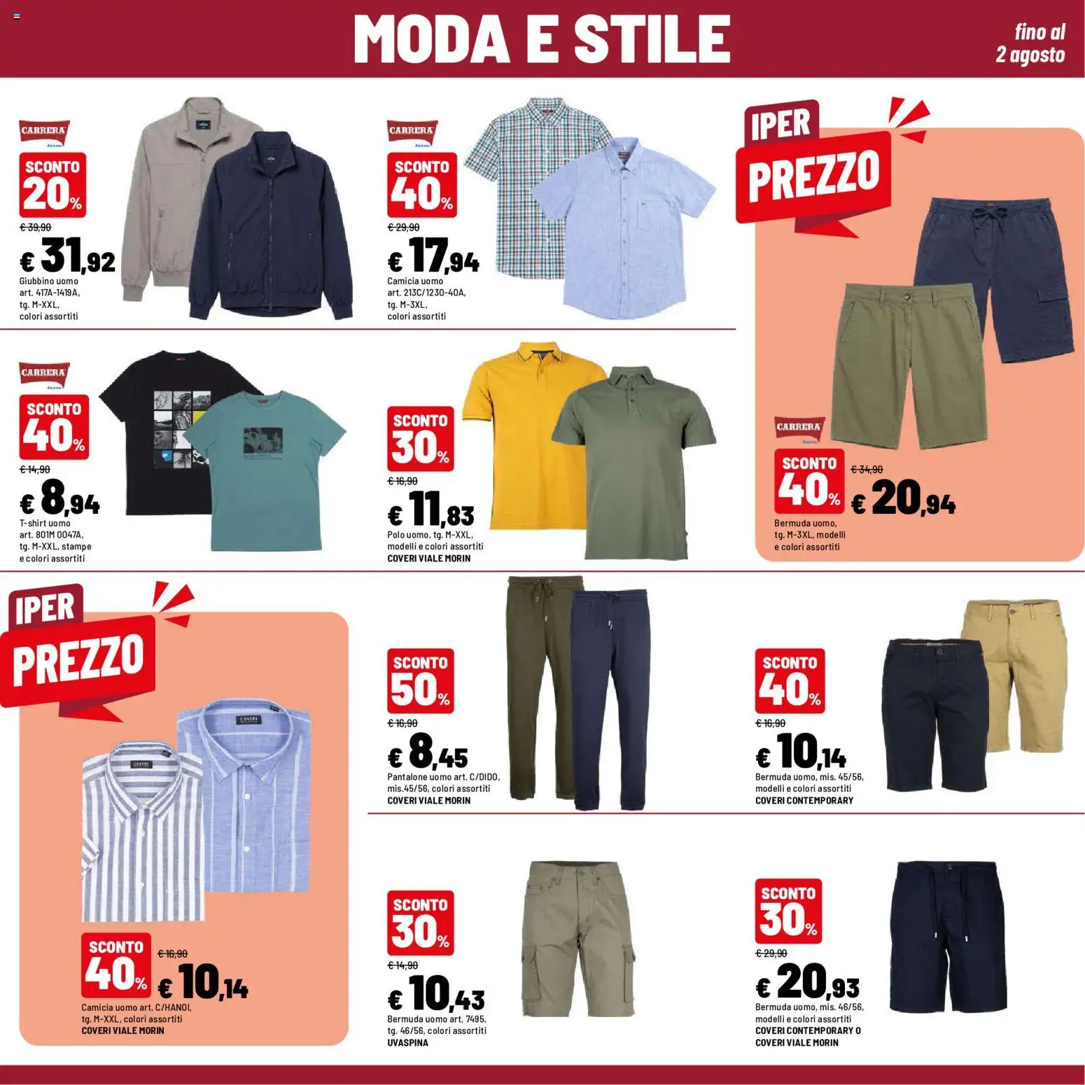 Volantino Iper del 09/07/2026 | Pagina: 31 | Prodotti: Camicia, Bermuda, Polo