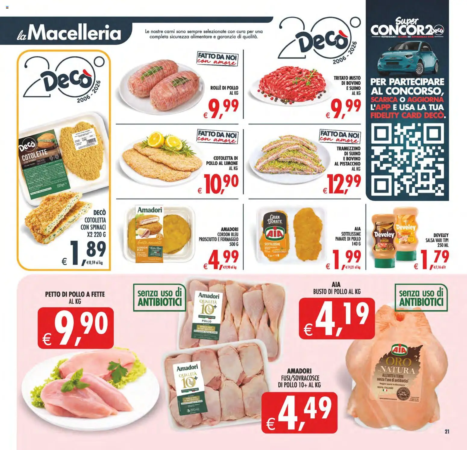 Volantino Decò del 23/10/2026 | Pagina: 21 | Prodotti: Bovino, Cheddar, Formaggio, Limone