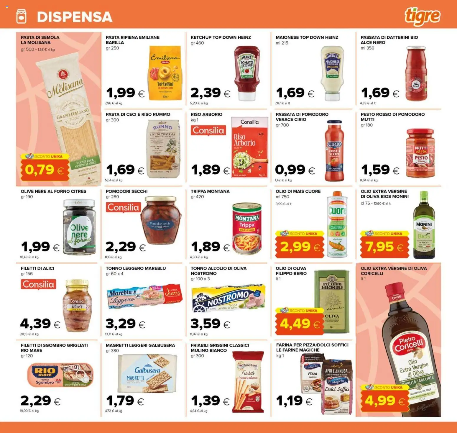 Volantino Tigre del 14/09/2026 | Pagina: 11 | Prodotti: Pasta di semola, Pomodoro, Pasta, Dolci