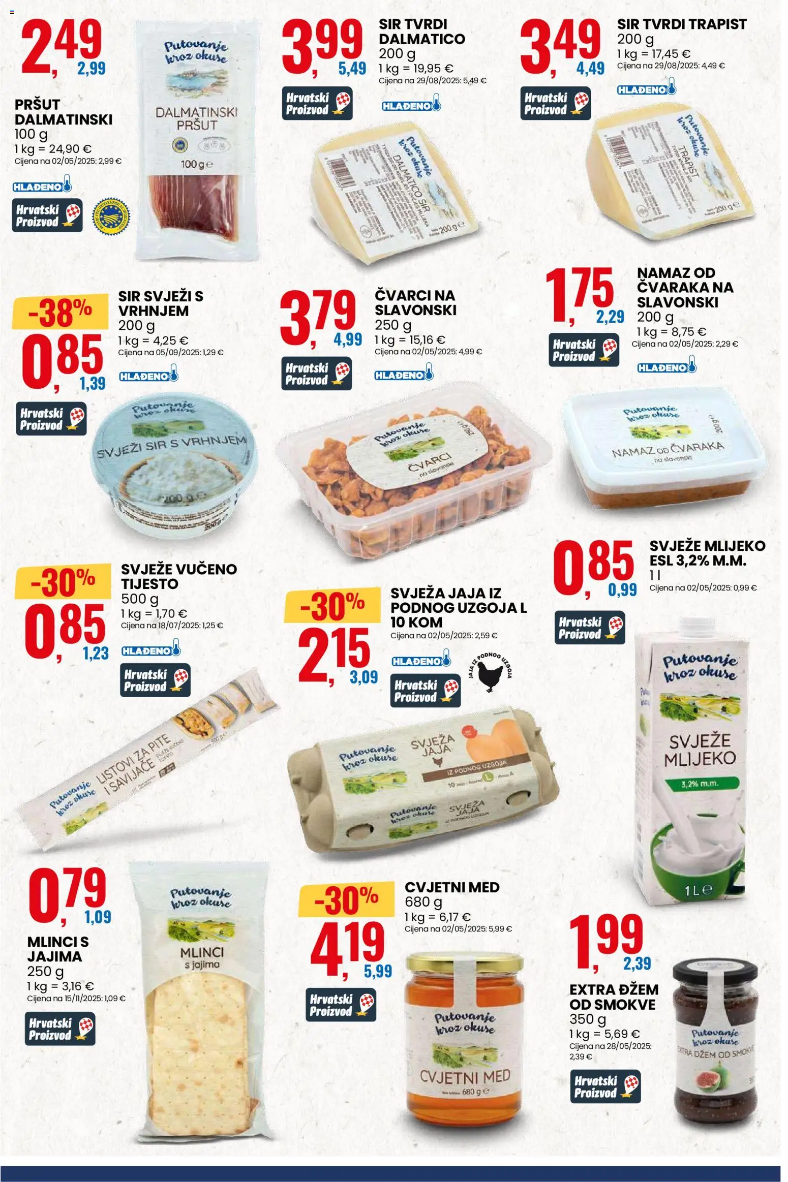 Eurospin katalog | vrijedi od 06.08.2026 | Stranica: 17 | Proizvodi: Tijesto, Listovi za pite, Mlijeko, Jaja
