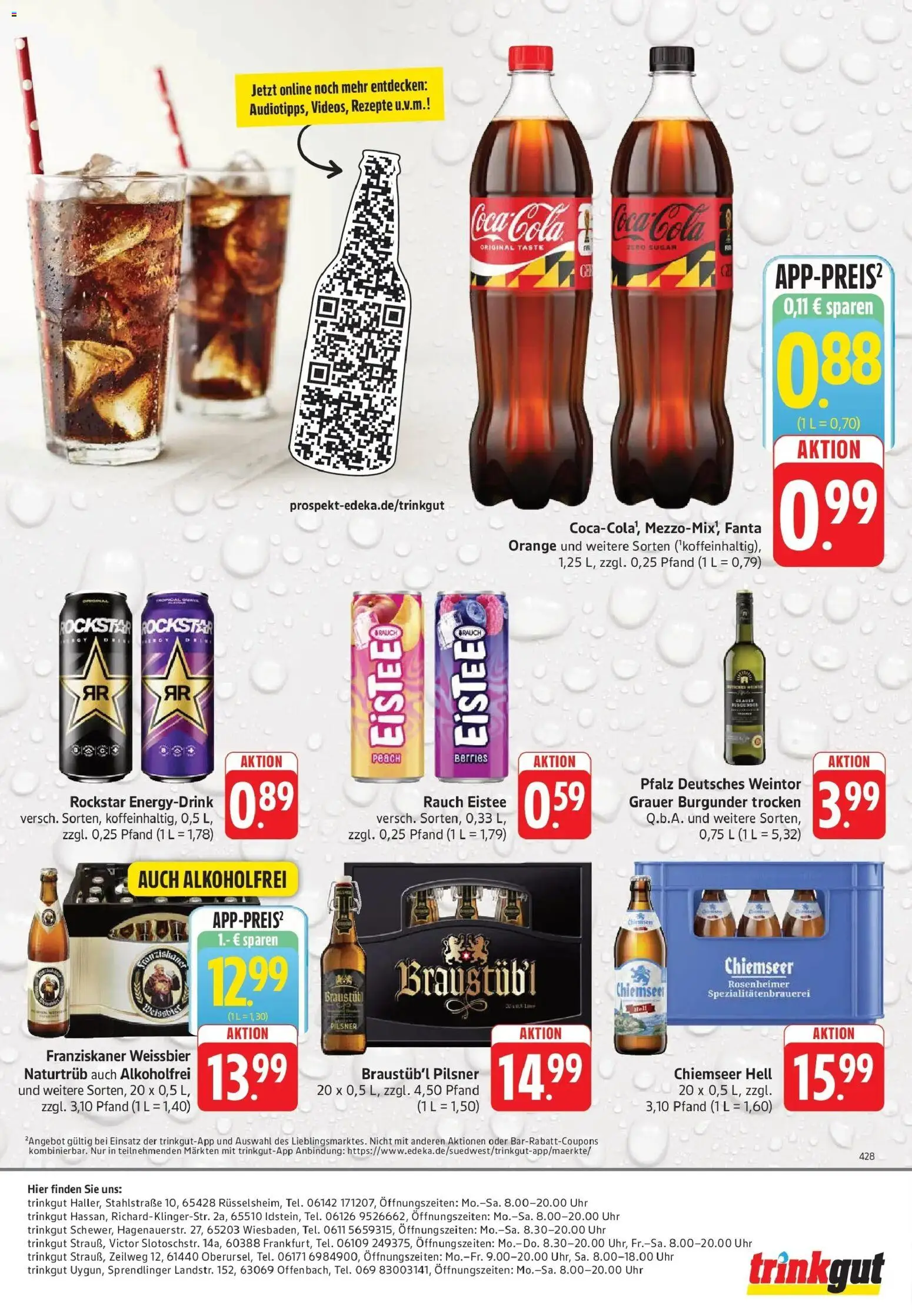 Trinkgut Prospekt Offenbach – gültig ab 06.07.2026 | Seite: 8 | Produkte: Franziskaner, Coca cola, Weißbier, Uhr