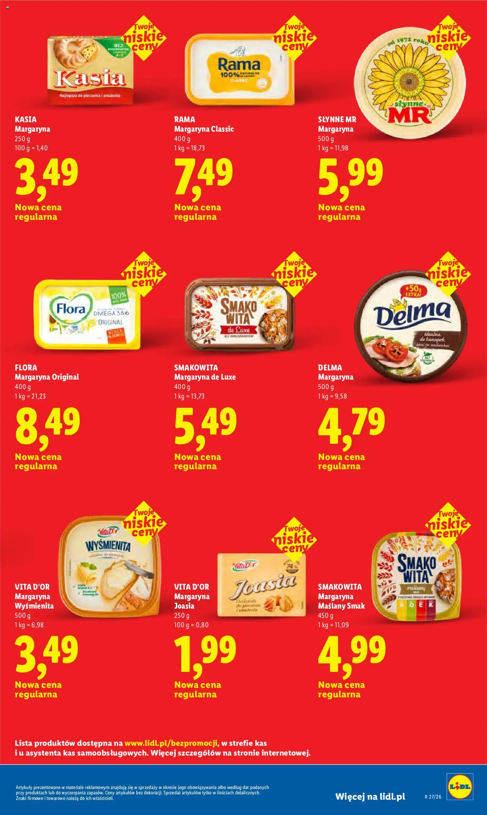 Lidl Polsko leták - Oszczędzaj każdego dnia od 08.07.2026 | Strana: 13 | Produkty: Rama, Omega, Flora