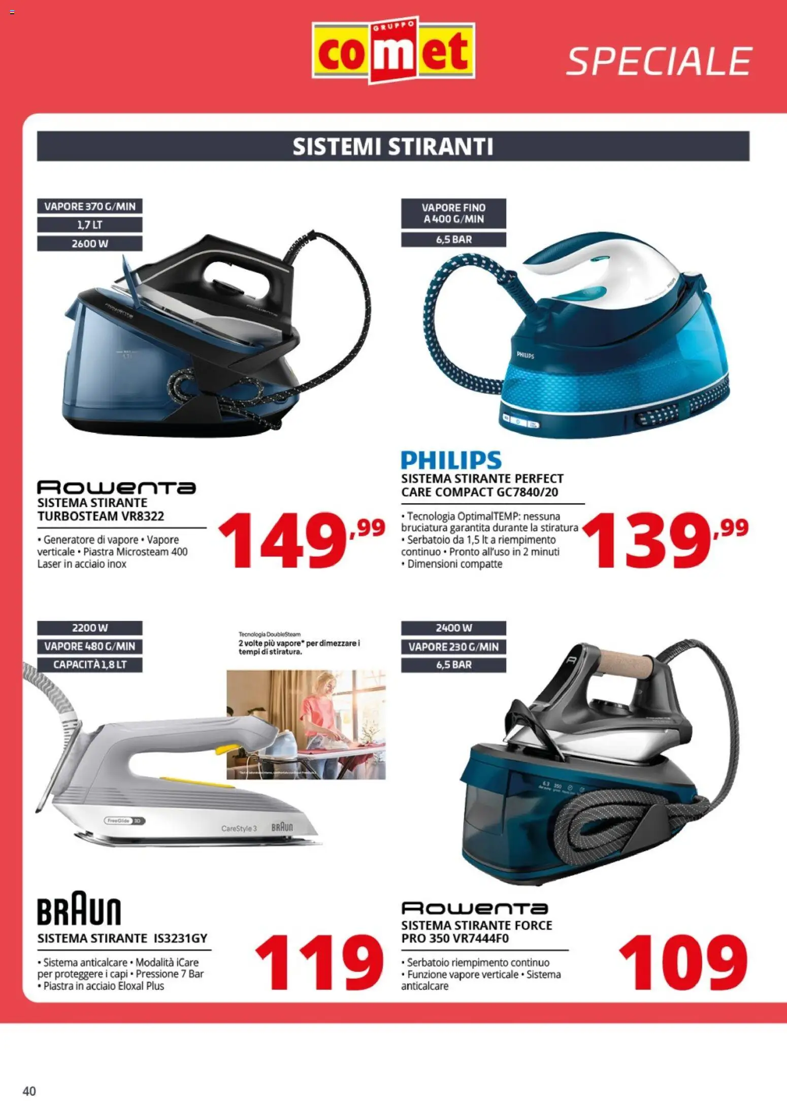 Volantino Comet del 21/08/2026 | Pagina: 40 | Prodotti: Anticalcare, Generatore