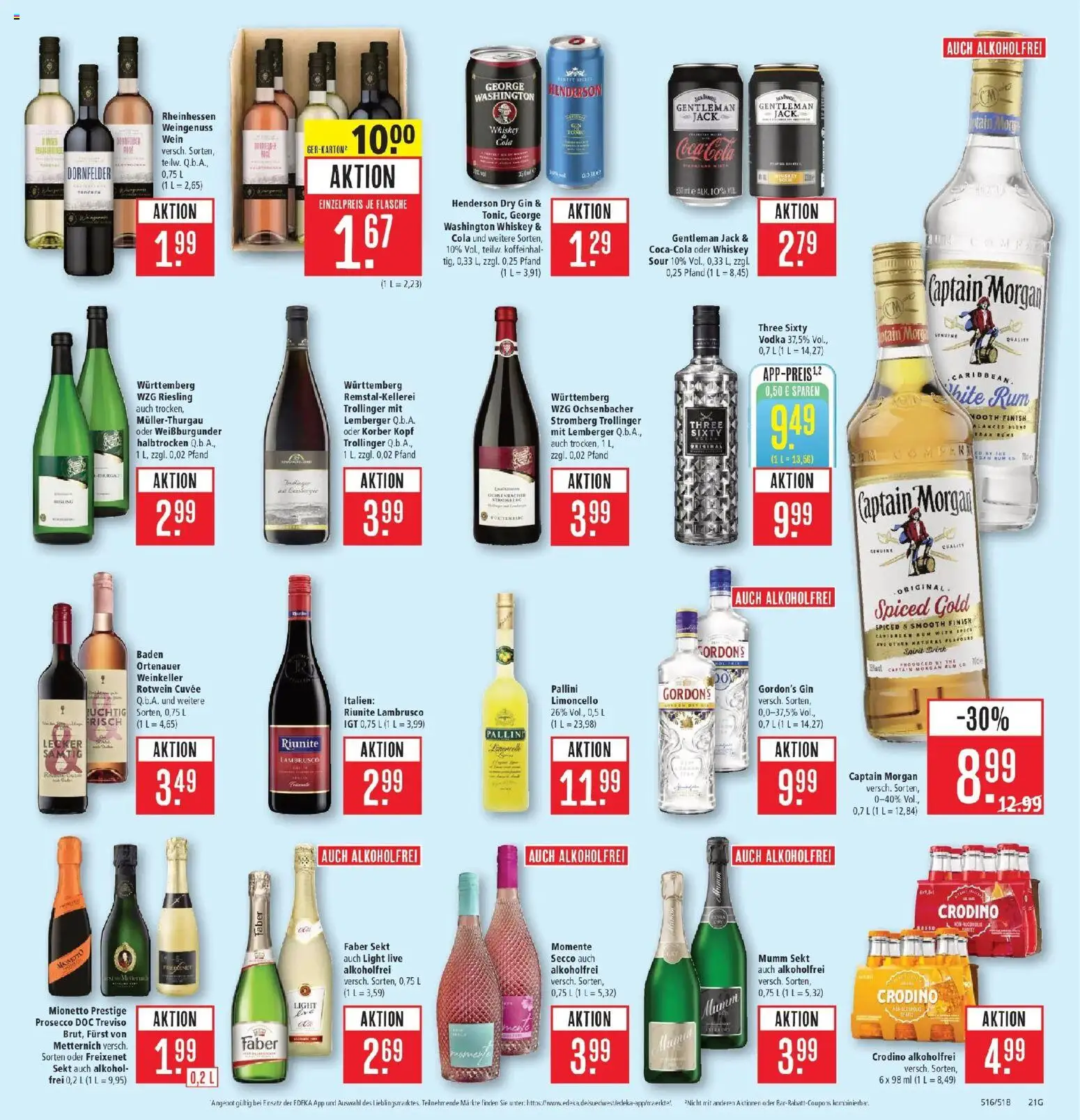 Marktkauf Prospekt Heidenheim – gültig ab 27.07.2026 | Seite: 29 | Produkte: Rotwein, Prosecco, Wein, Whiskey