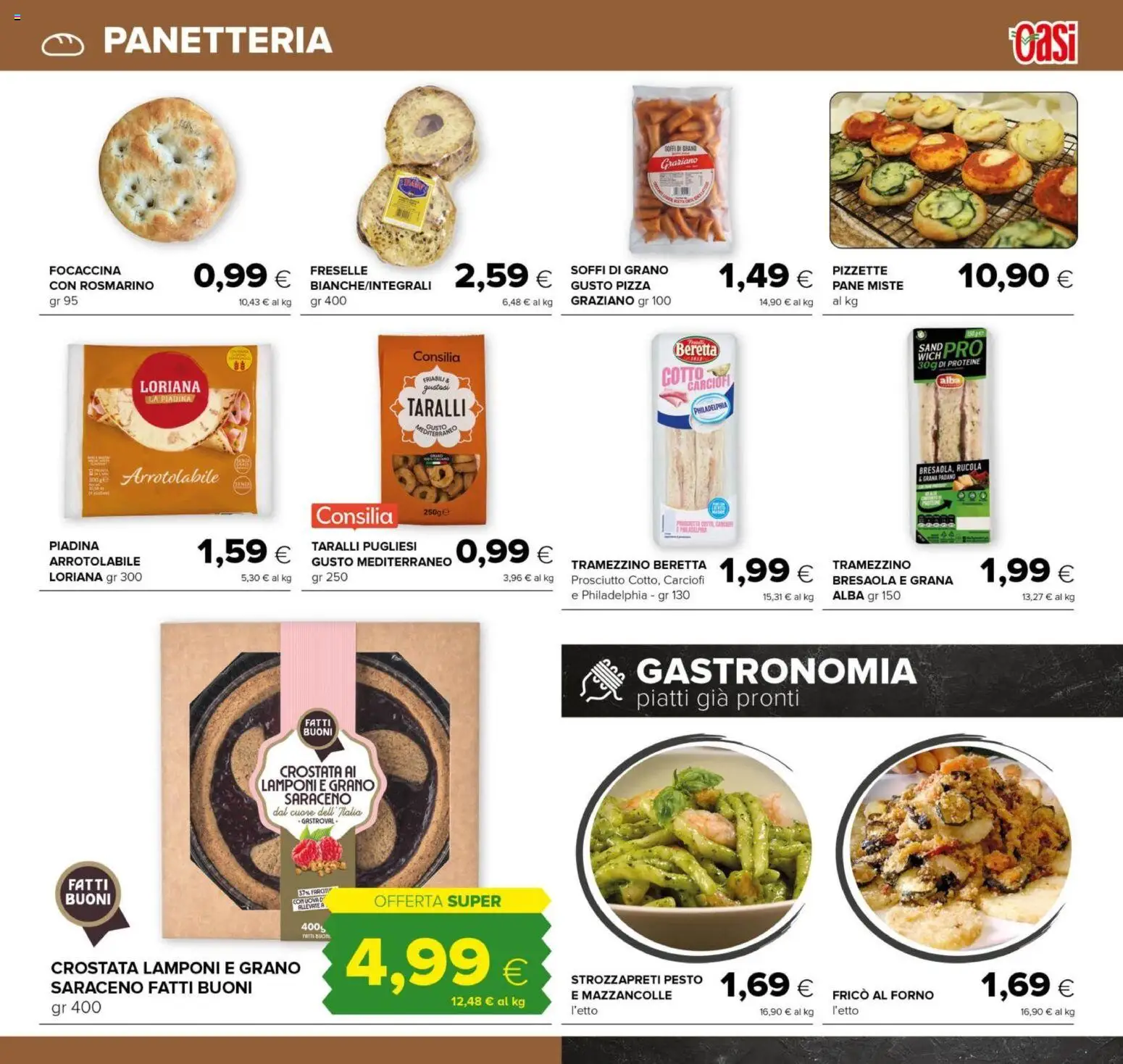 Volantino Oasi del 16/07/2026 | Pagina: 3 | Prodotti: Pizza, Mazzancolle, Prosciutto, Grana Padano
