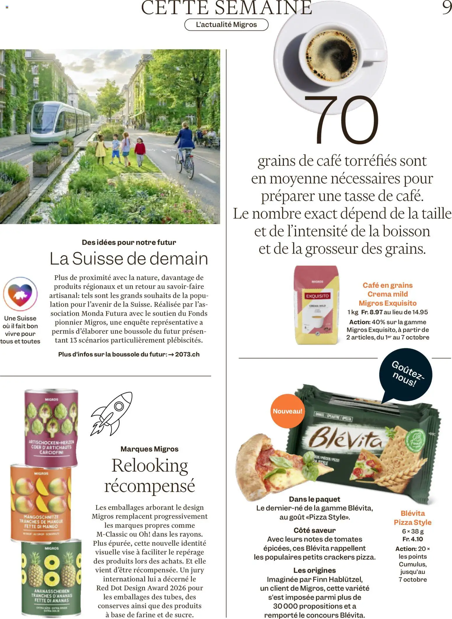Migros aktionen Magazin FR – gültig ab 30.09.2026 | Seite: 9 | Produkte: Pizza, Ananas, Mango