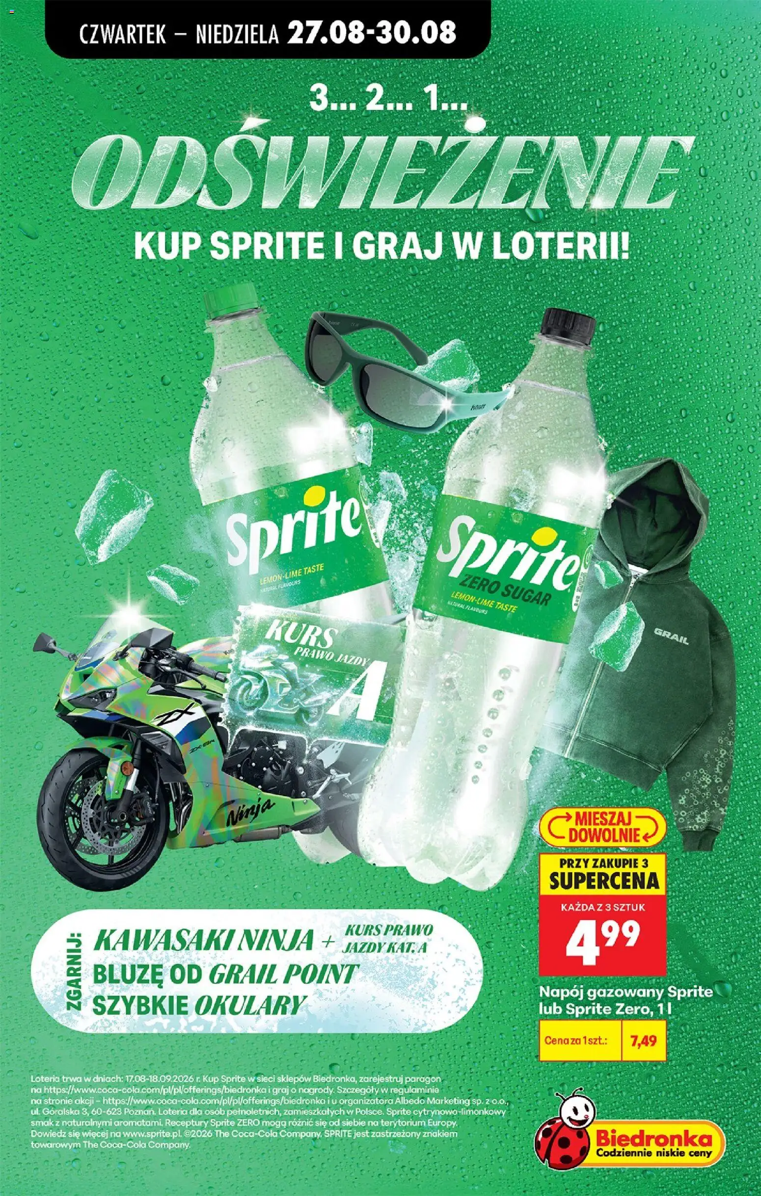 Biedronka gazetka od czwartku od 27.08.2026 | Strona: 67 | Produkty: Okulary, Sprite