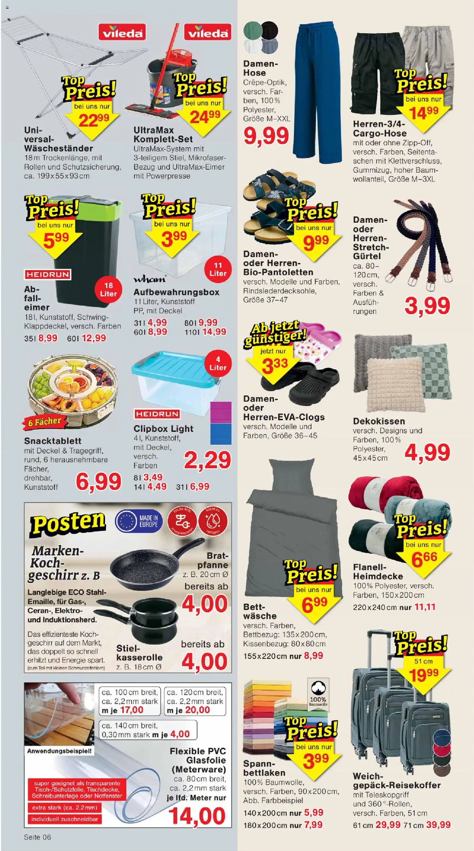 Wiglo Wunderland Prospekt – gültig ab 17.08.2026 | Seite: 10 | Produkte: Cargohose, Hose, Gürtel, Waschestander