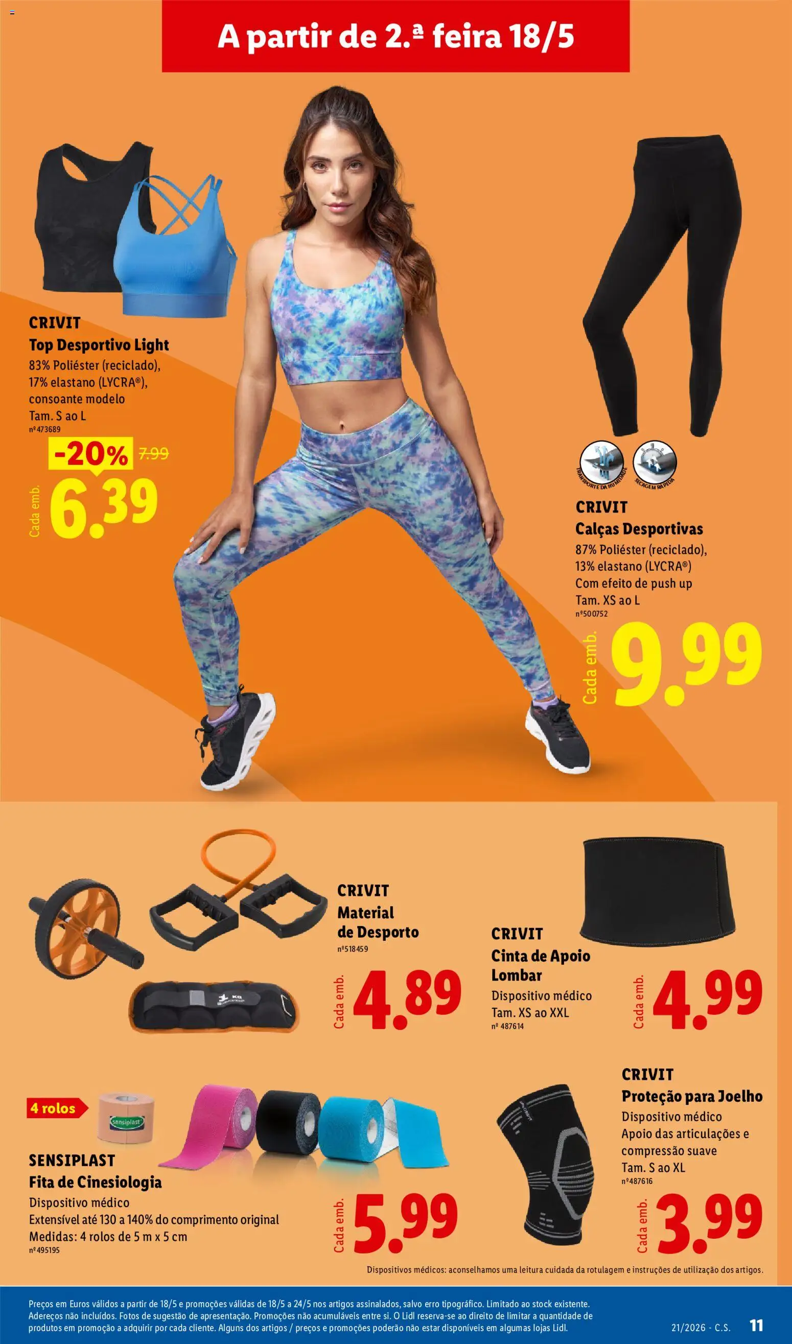 Lidl Novidades │ válido de 18.05.2026 | Página: 11 | Produtos: Top, Calças