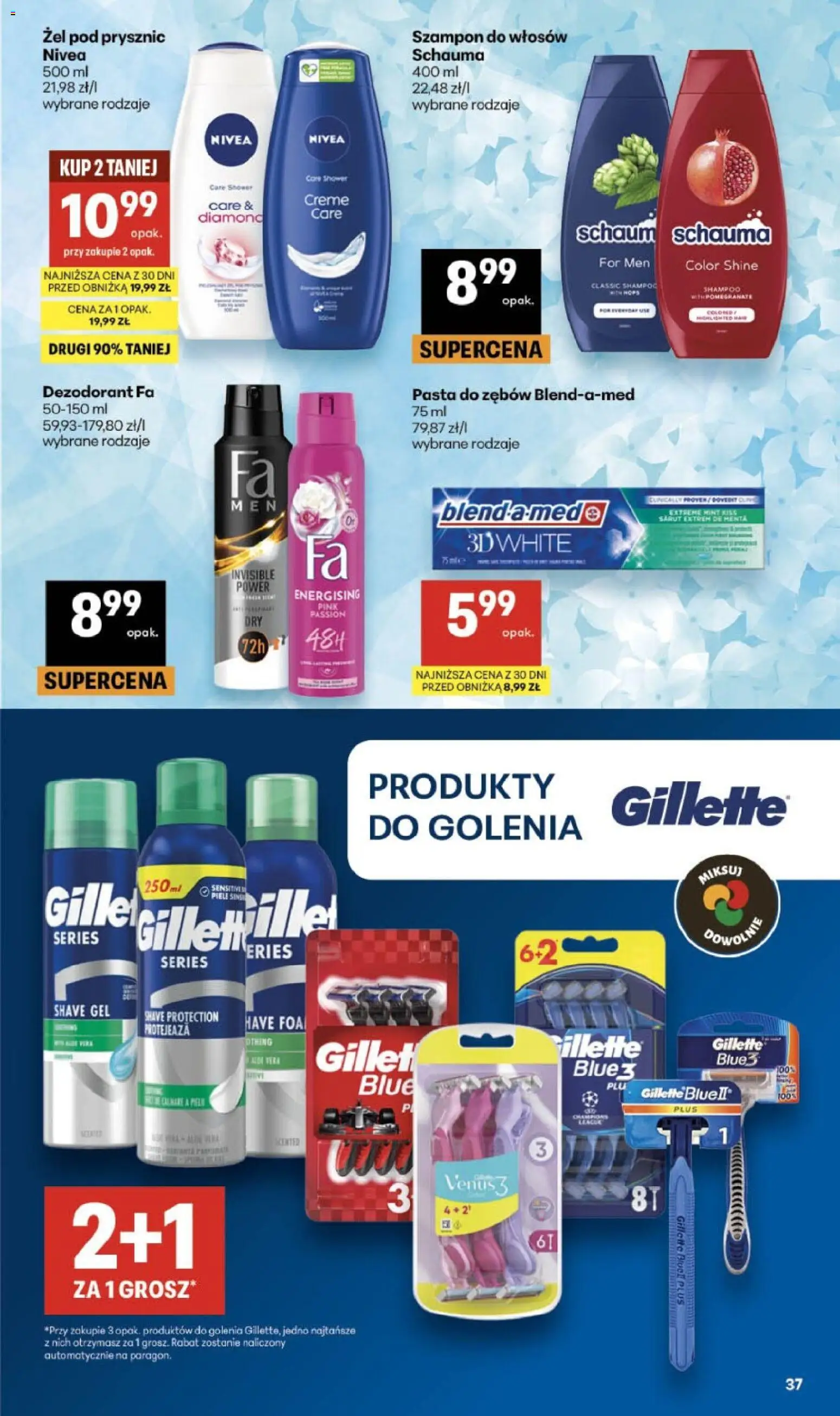 Delikatesy Centrum gazetka - Sklepy Własne od 18.06.2026 | Strona: 37 | Produkty: Gillette, Prysznic, Szampon, Dezodorant