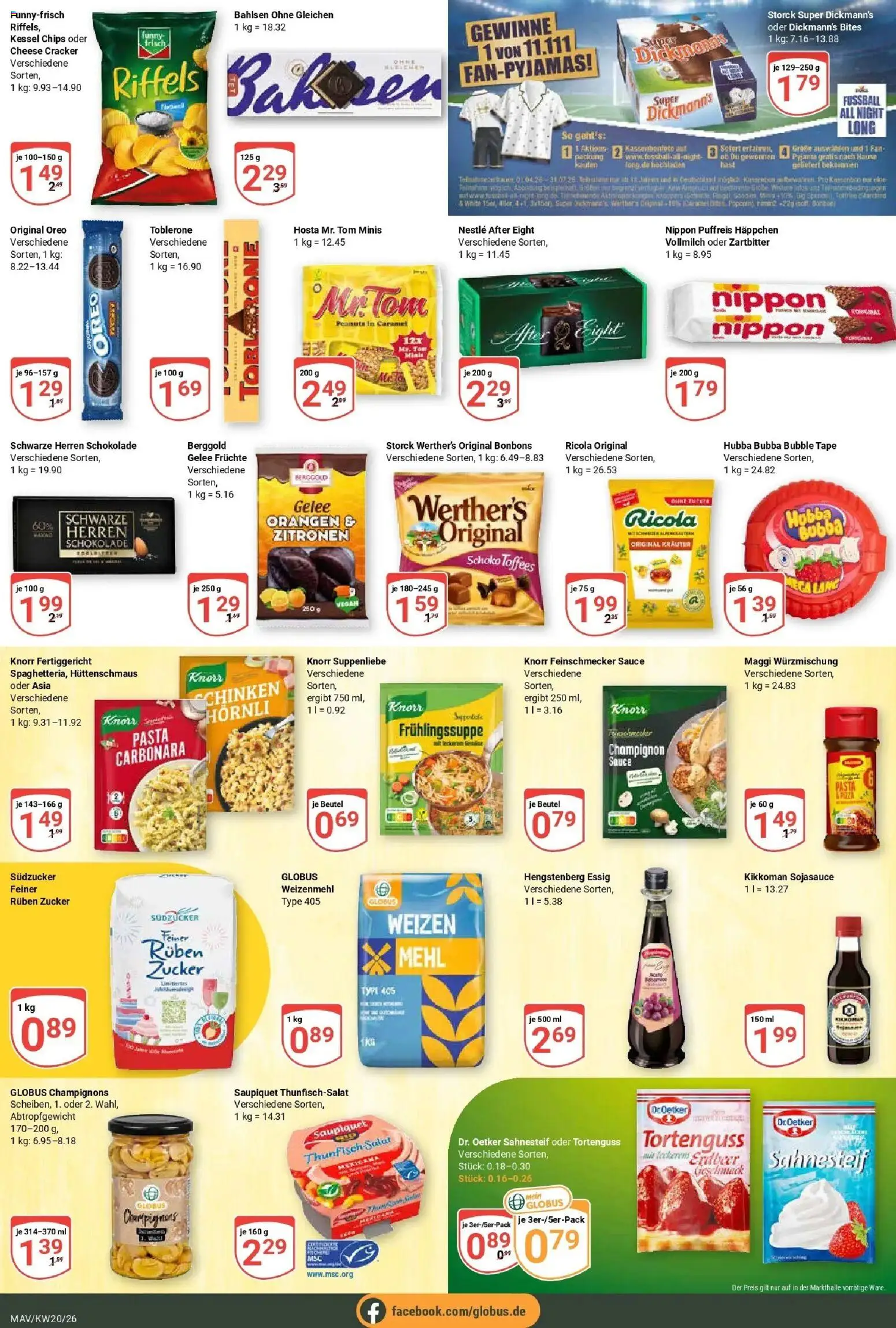 Globus Prospekt Mannheim	 – gültig ab 10.05.2026 | Seite: 20 | Produkte: Essig, Weizenmehl, Champignons, Pasta