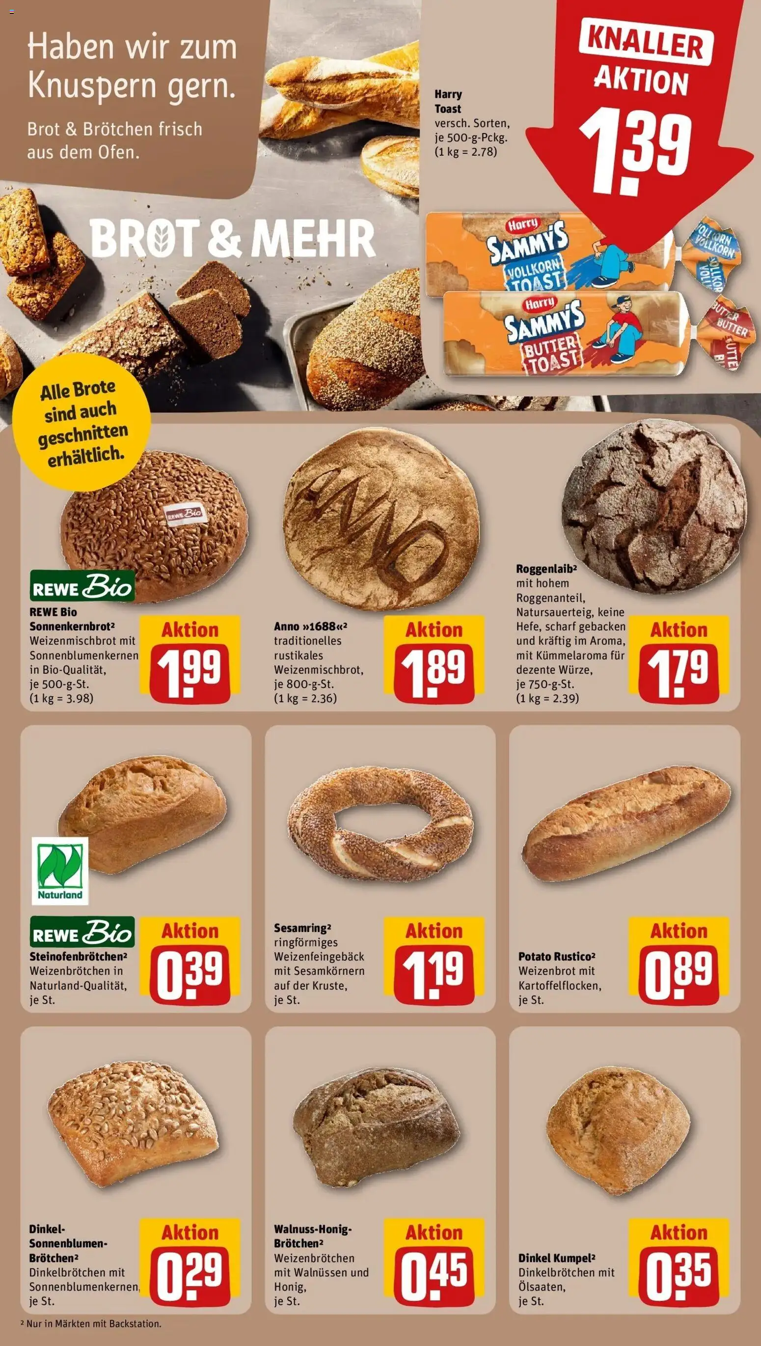 REWE Prospekt ab 26.10.2026 zum Blättern » Angebote | Seite: 10 | Produkte: Butter, Toast, Brot