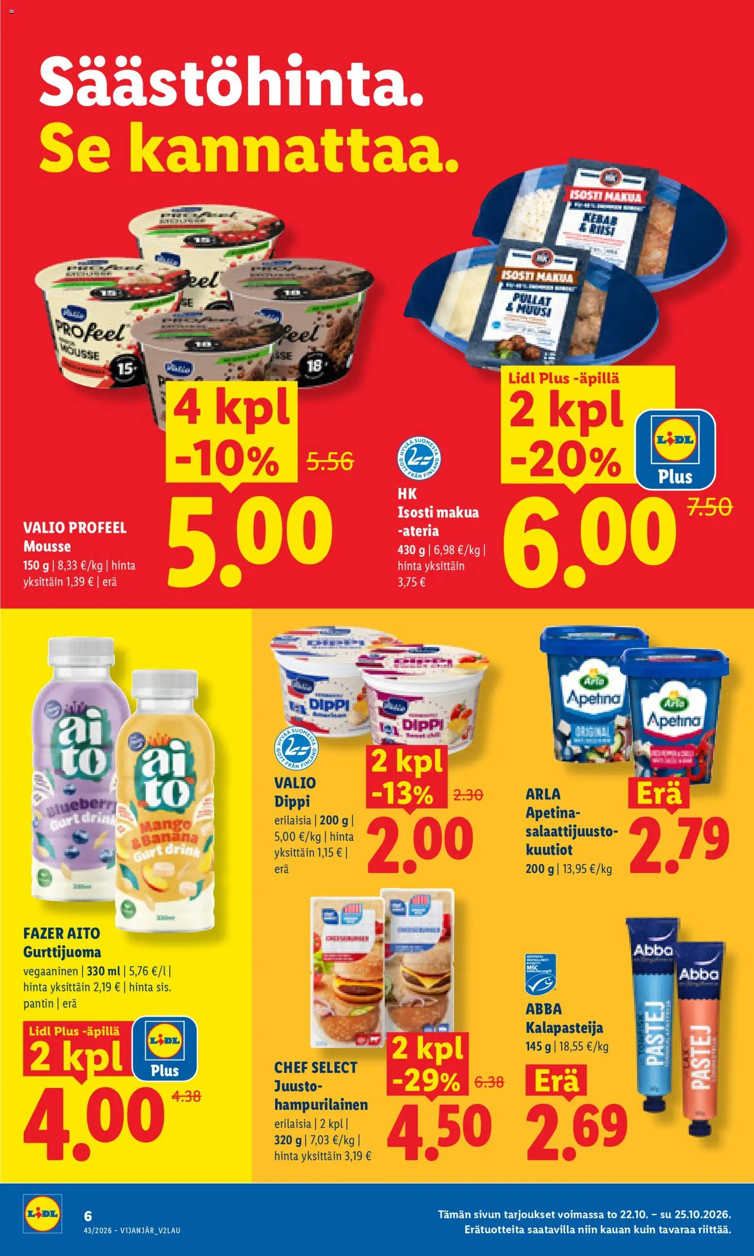 Lidl tarjoukset – voimassa 22/10/2026 alkaen | Sivu: 6