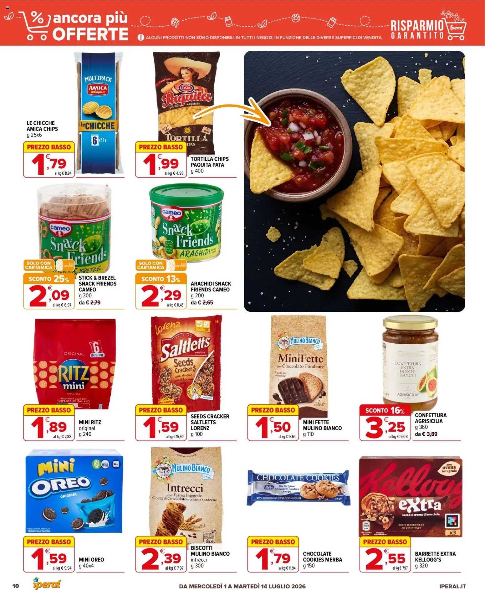 Volantino Iperal del 01/07/2026 | Pagina: 10 | Prodotti: Crema, Bretzel, Nocciole, Cacao