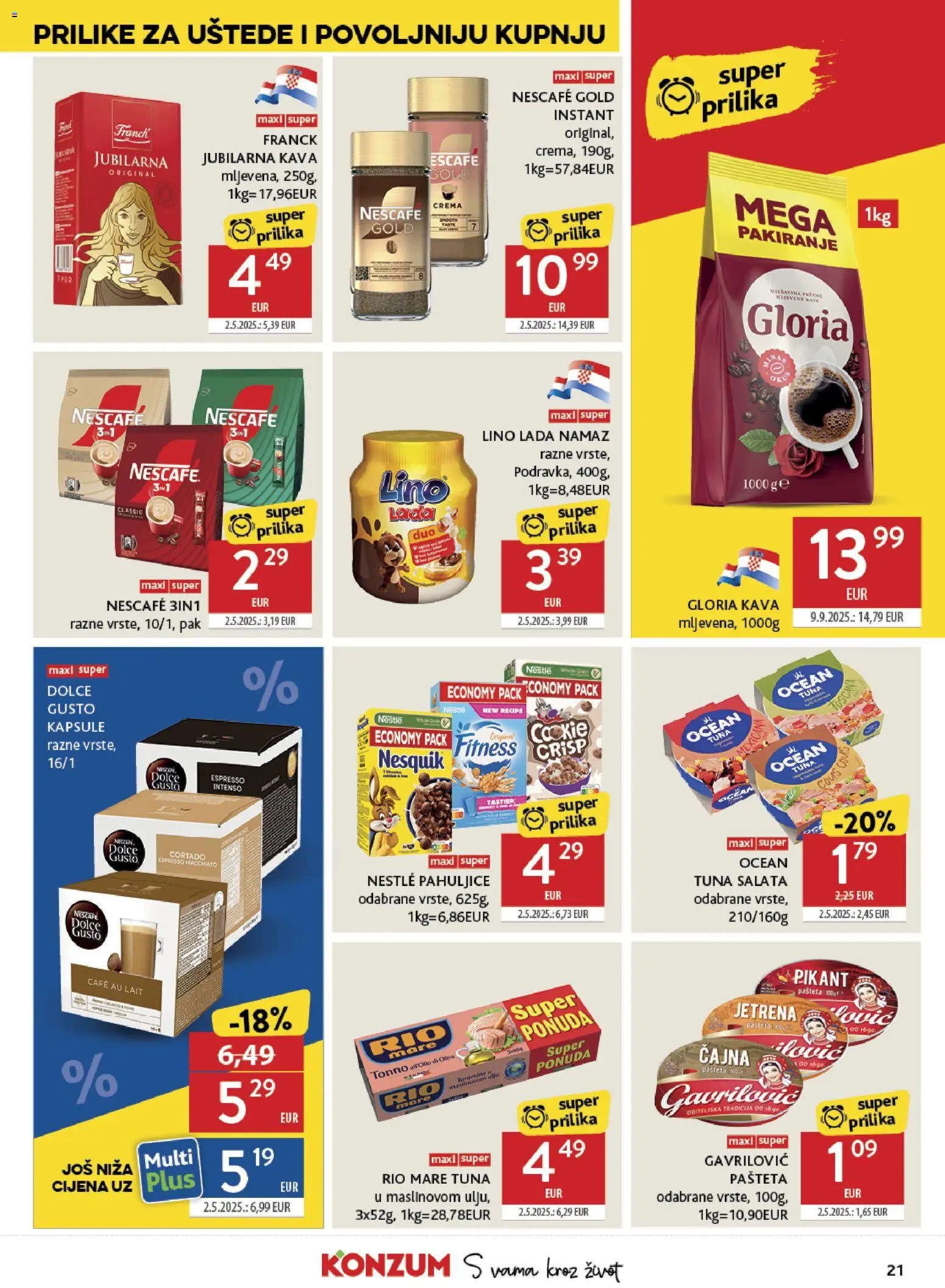 Konzum HR akciós ujság - amely érvényes a következő dátumtól: 2026.08.04. | Oldal: 21