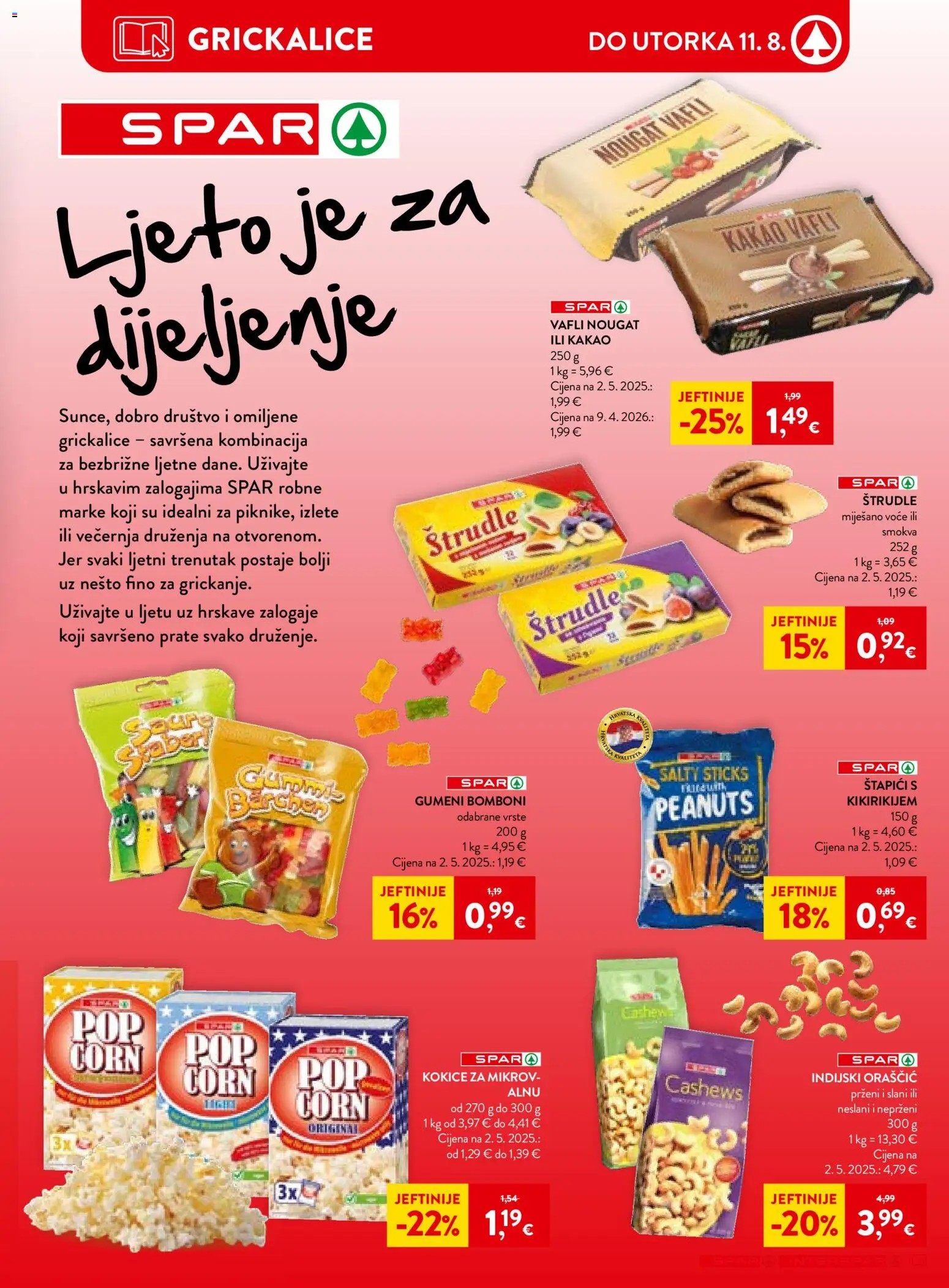 Interspar katalog | vrijedi od 04.08.2026 | Stranica: 19 | Proizvodi: Bomboni, Voće, Vafli, Štapići