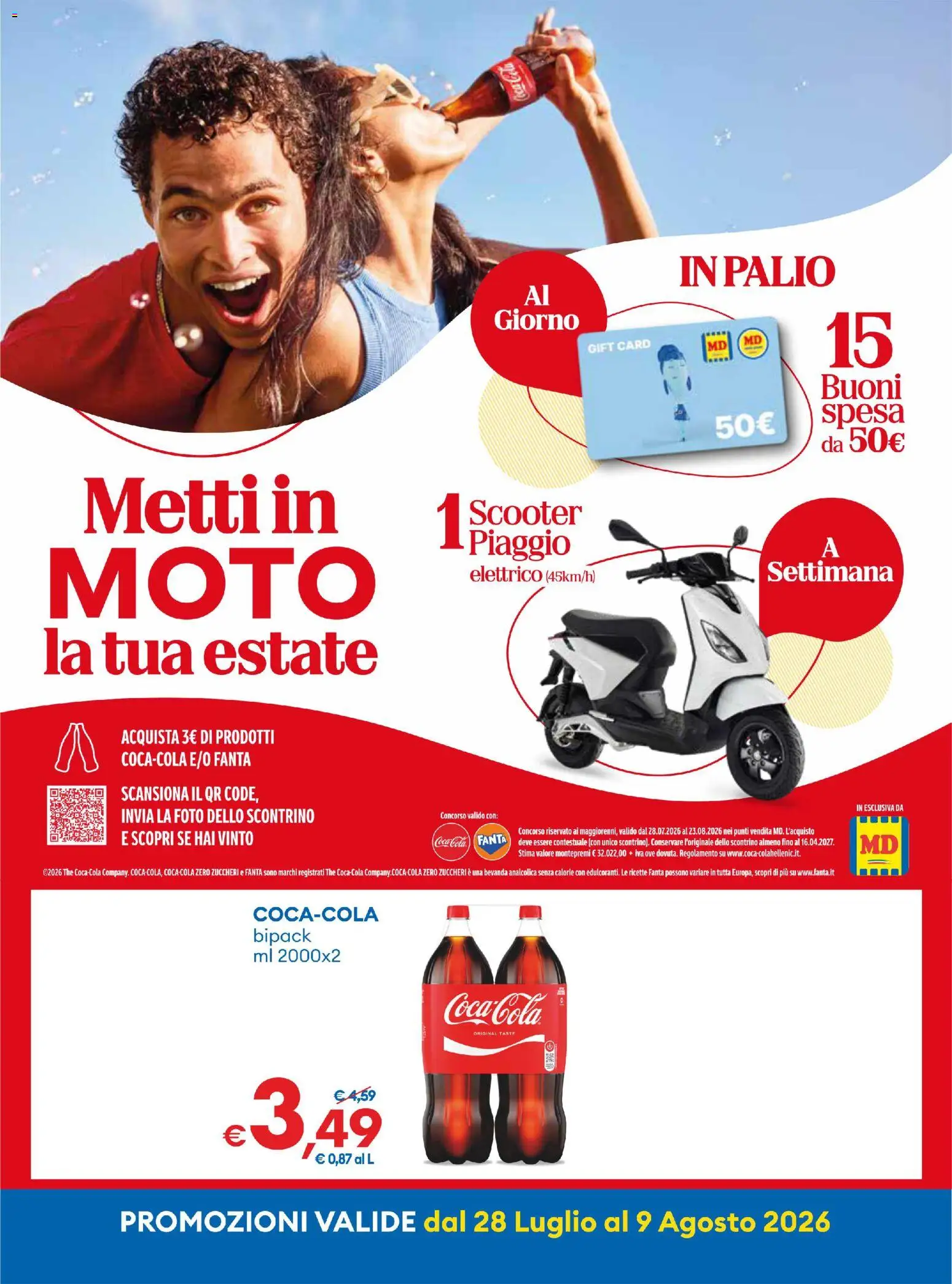 Volantino MD Discount del 28/07/2026 | Pagina: 13 | Prodotti: The, Fanta, Coca Cola