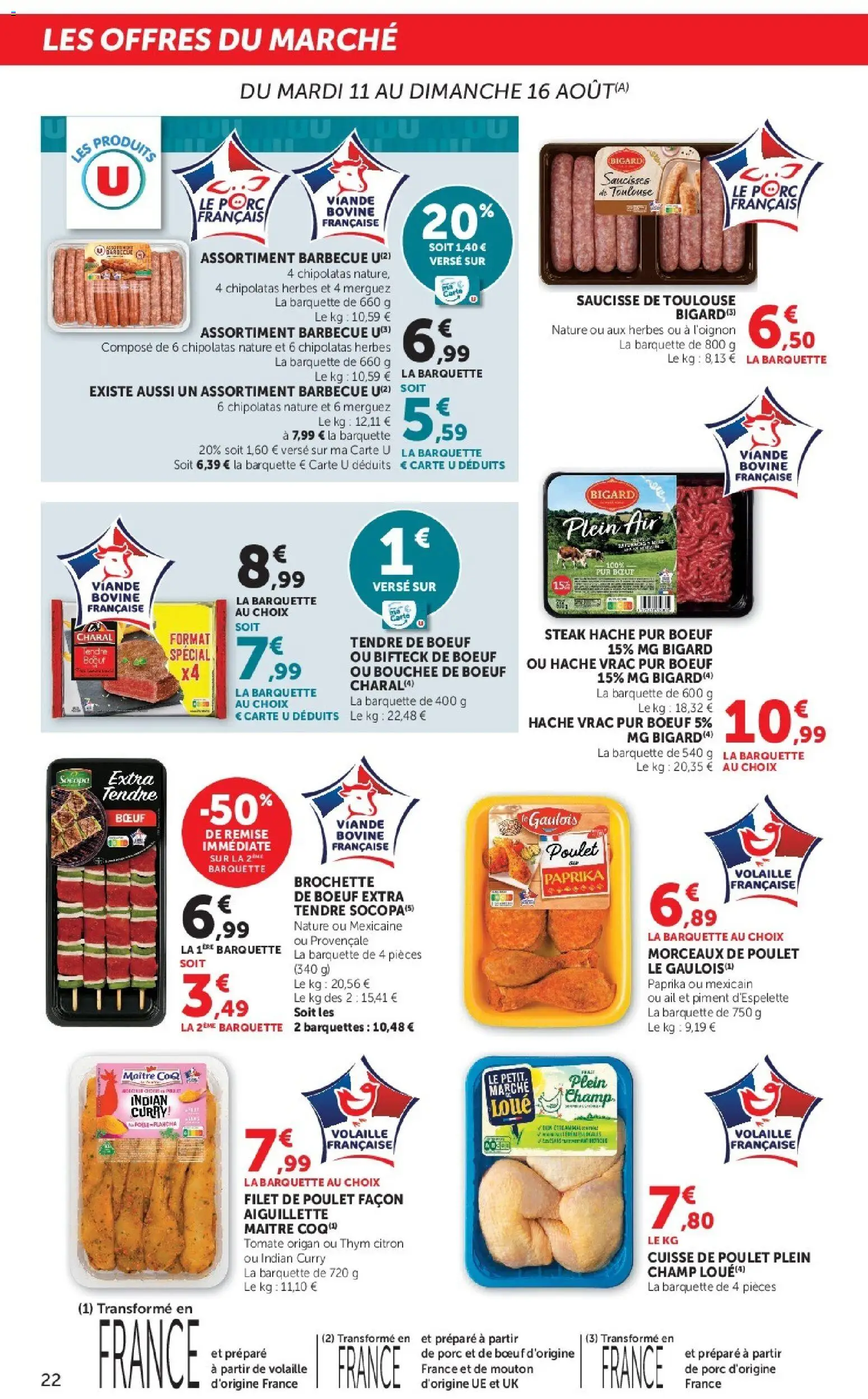 {H1} | Page: 22 | Produits: Paprika, Saucisses, Viande, Viande bovine