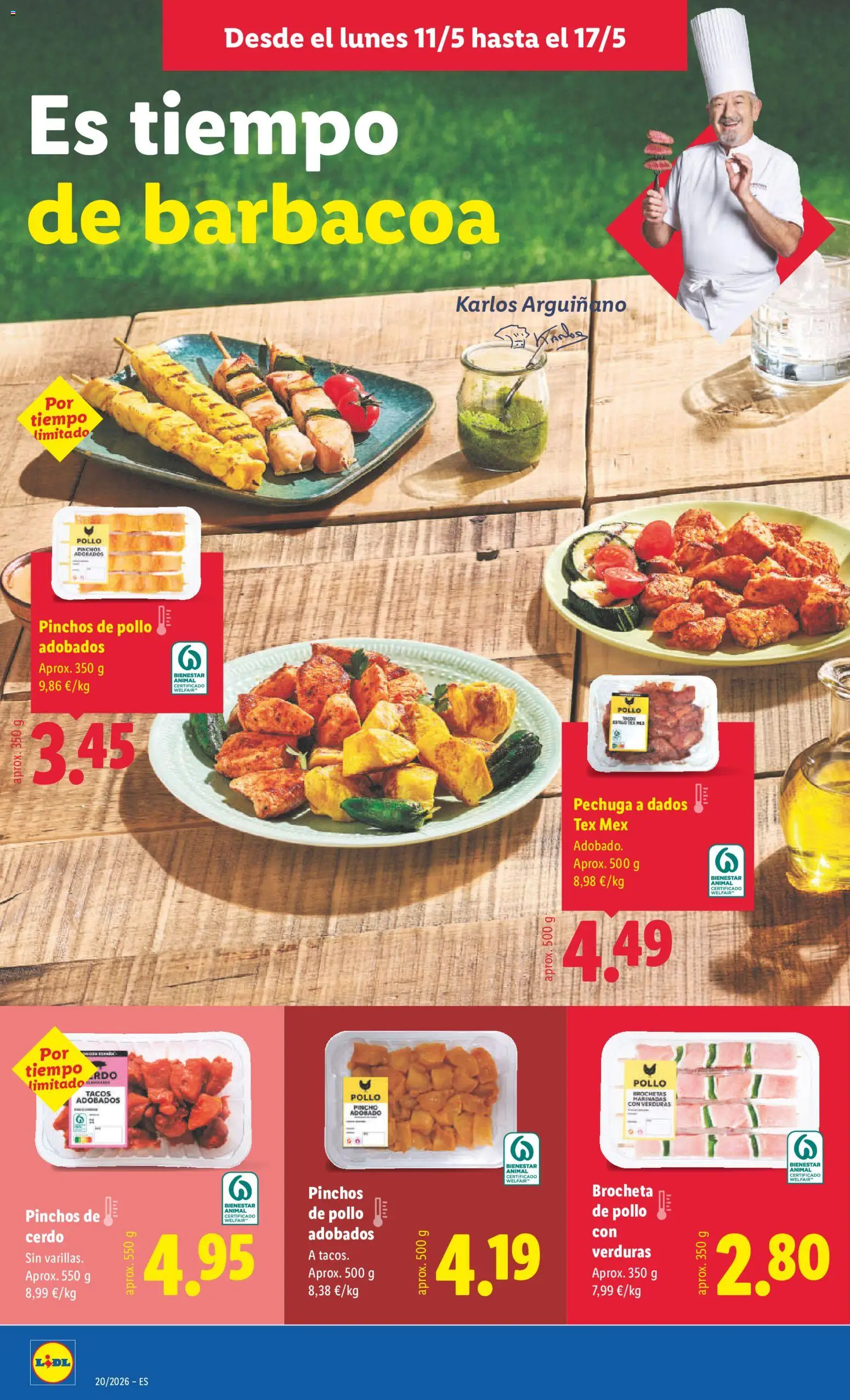 Lidl folleto │ válido desde el 11.05.2026 | Página: 8 | Productos: Cerdo, Tacos, Barbacoa