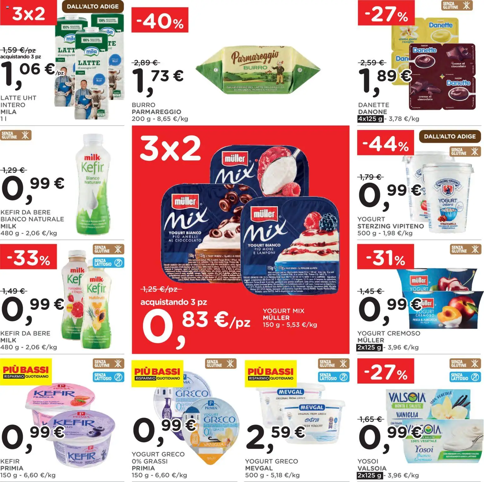 Volantino Poli del 22.04.2026 | Pagina: 10 | Prodotti: Yogurt greco, Yogurt, Lamponi, Latte